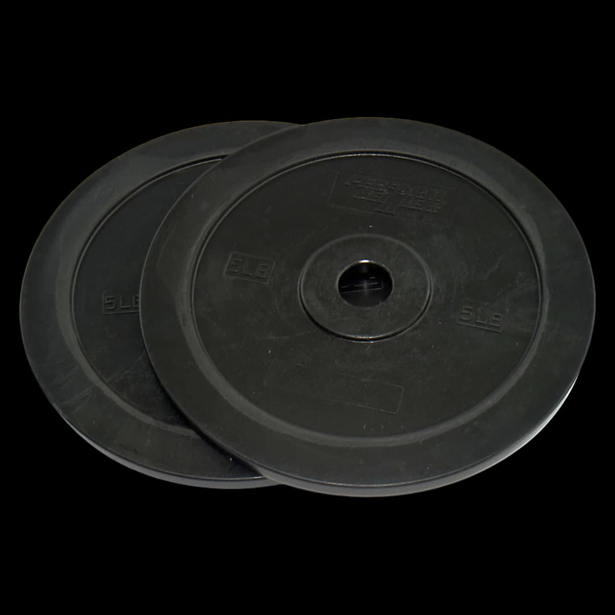 First Place Bumper Plate, 5 lb, Molded Plastic, 1 Pair - Plates Bumper Molded Plastic - Image 1