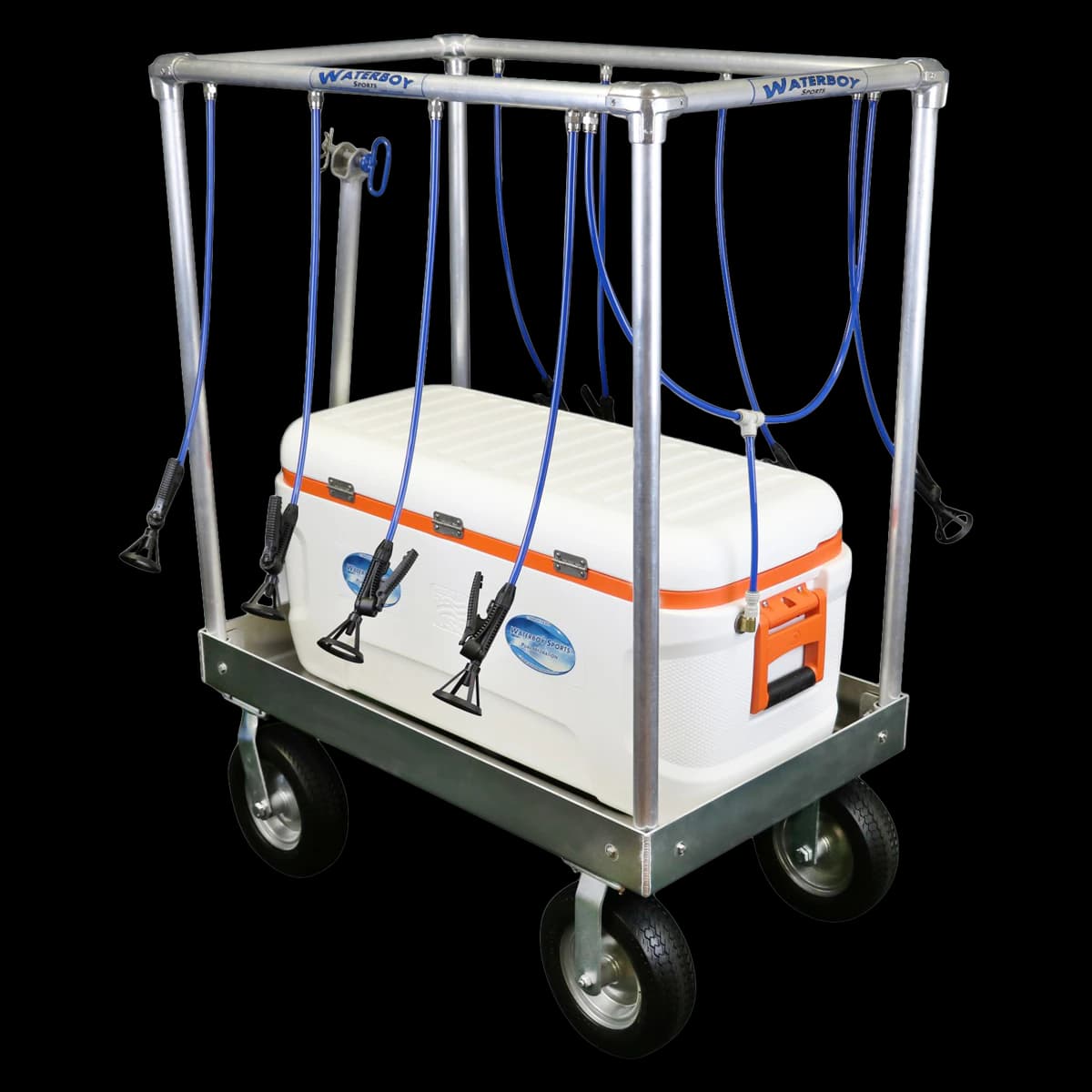 Waterboy Sports Horizontal Hydration System Cooler, 120 qt, Steel - Hydration Systm Chllr Stl Hrzn - Image 1