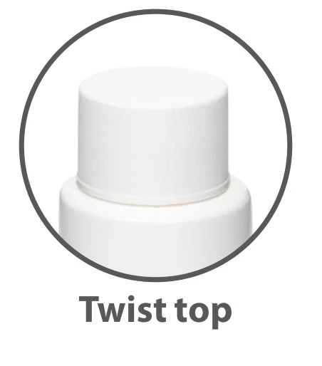 Medi-Vac Spill Solidifier, 1200cc Twist Top Bottle, White, Non-Sterile, 96/Case - Solidifier Medi-Vac w/ Twist - Image 1