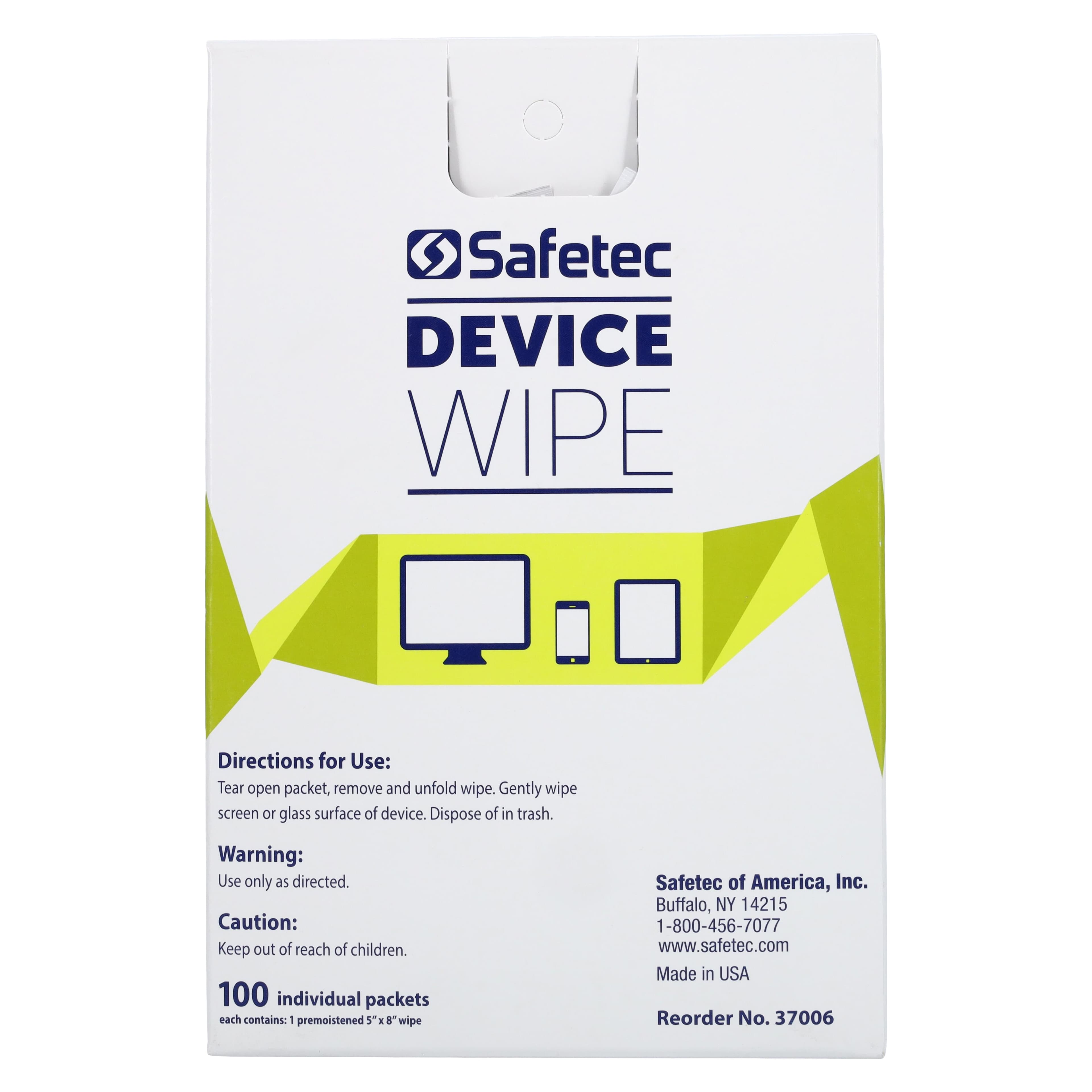 Safetec Device Wipes, Individually Wrapped, 100/Box thumbnail 4