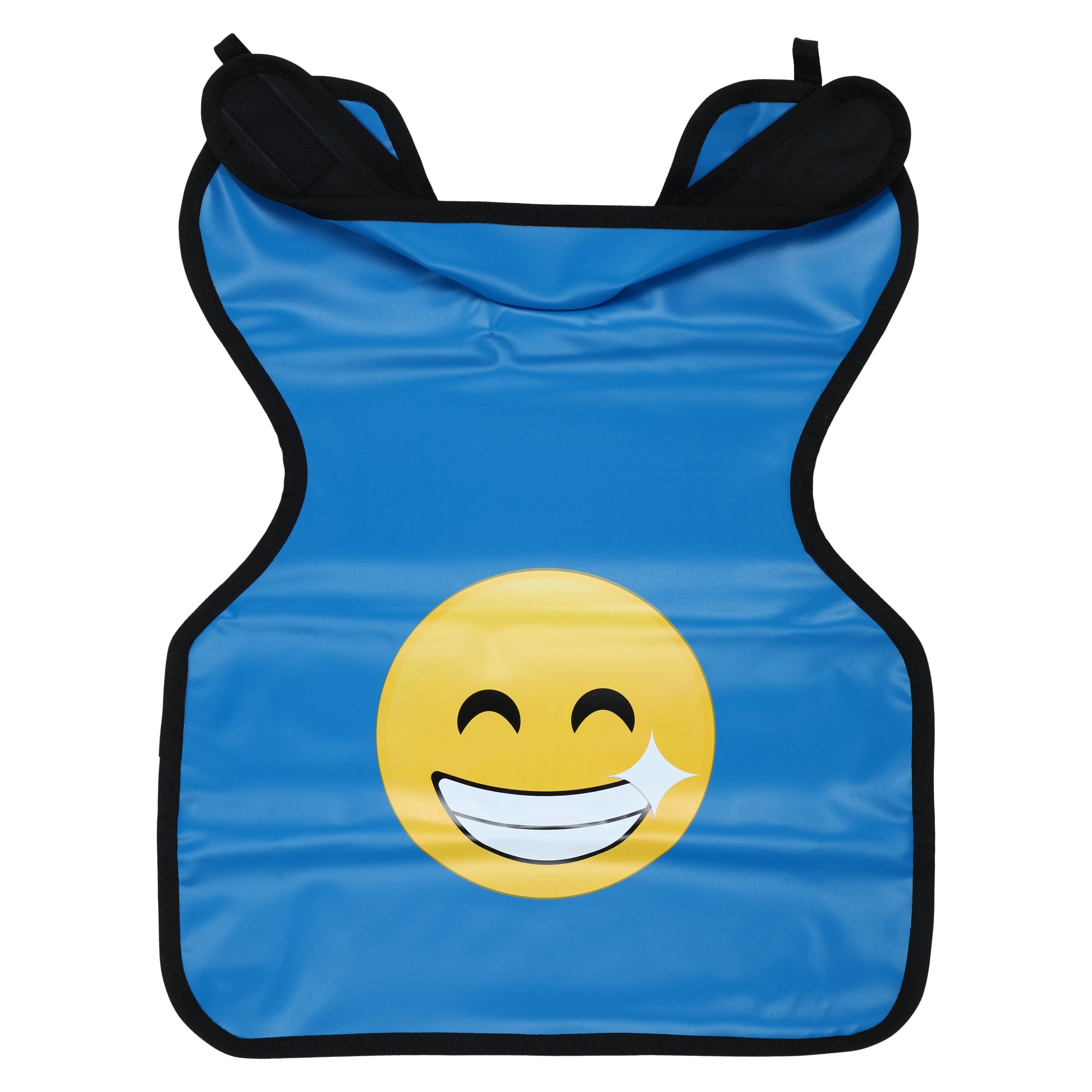 Cling Shield® Smiley Design Lead-Lined Child Protectall Apron with Neck Collar, 0.3mm, 20" x 20", Slate Blue, Ref# 27SMILEY thumbnail 2