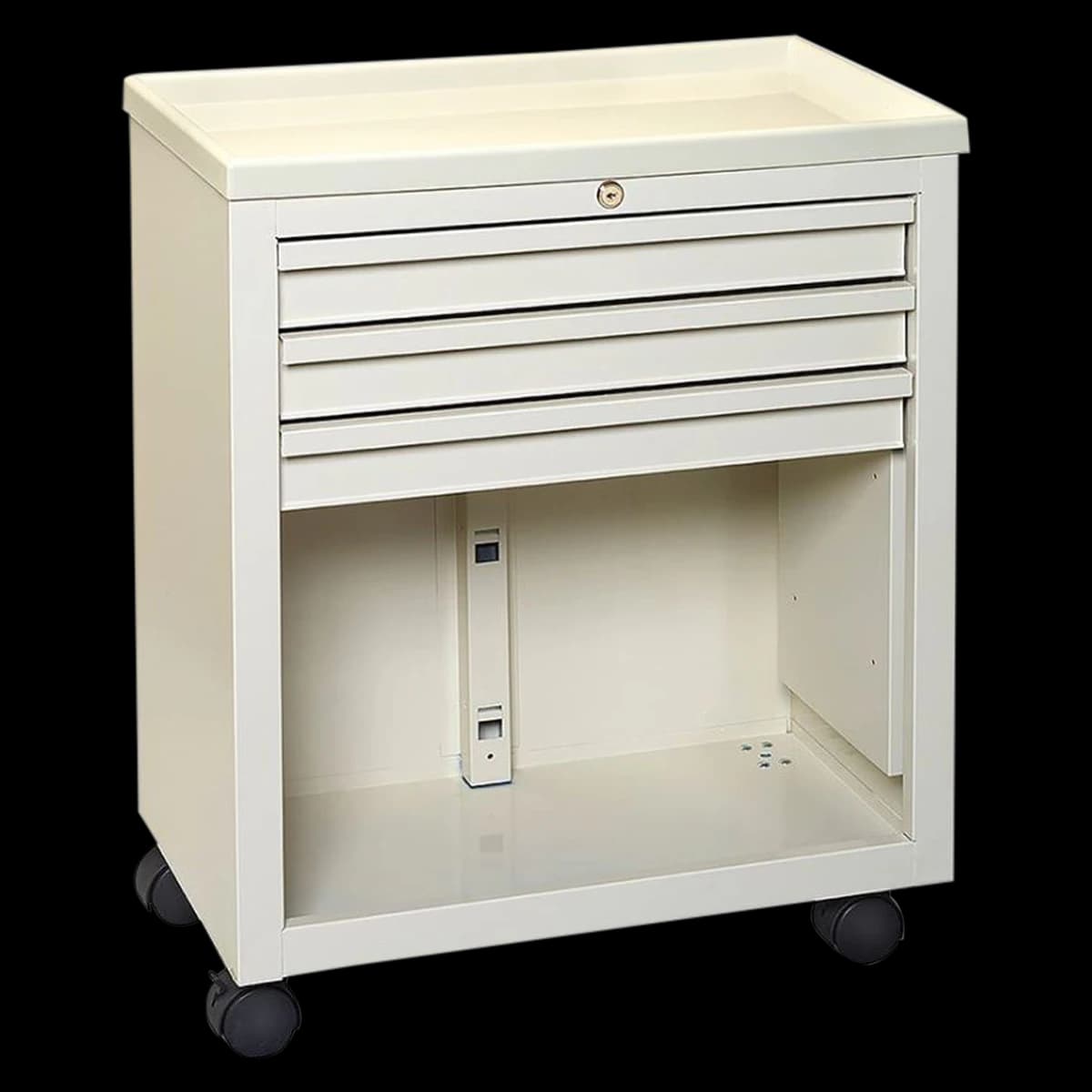 AliMed Economy Treatment Cart, 5-Drawer, Key Lock, 24.5" x 29" x 13.25", 3" Casters - Cart Tx Economy 5-Drwr Ky Lck - Image 1
