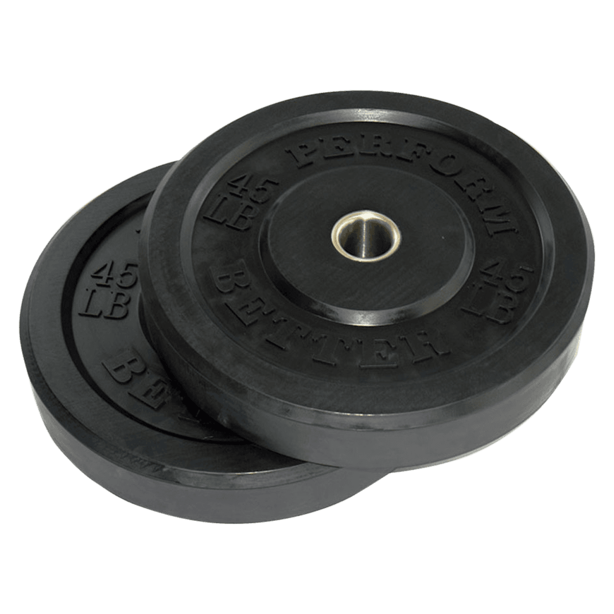 First Place Rubber Bumper Plate, Black - Plate Rubber Bumper Black - Image 1