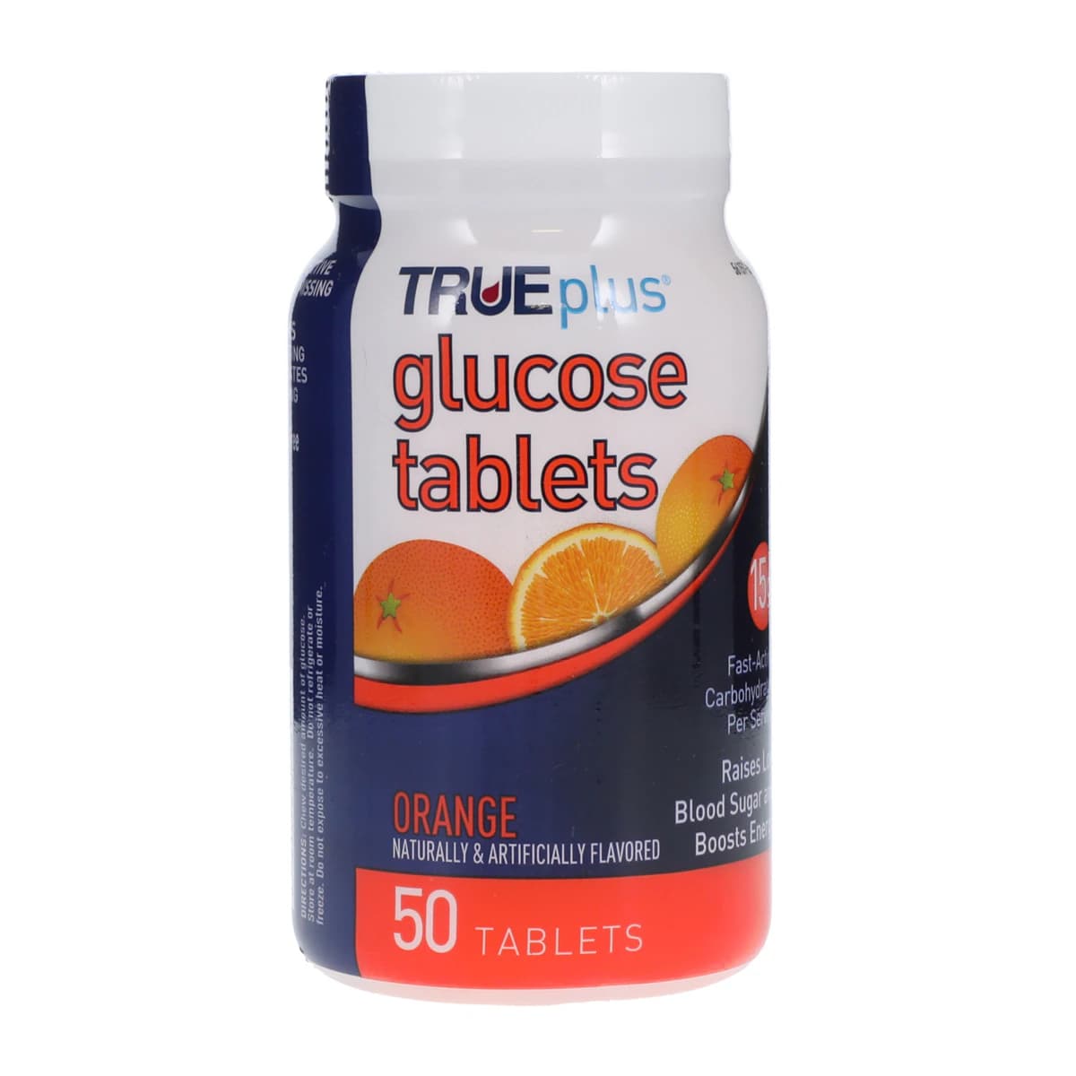 TRUEplus Glucose Tabs Orange, 15g, 50/Ct - TRUEplus Glucose Tabs Orange - Image 1