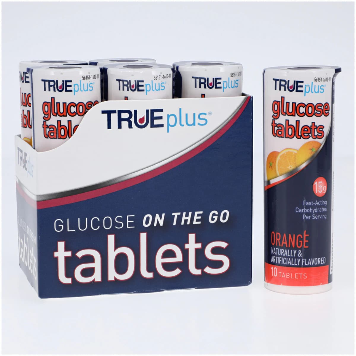 TRUEplus Glucose Tabs 15gm, Orange, 10x6/Ctn - TRUEplus Glucose Tabs 15gm - Image 1