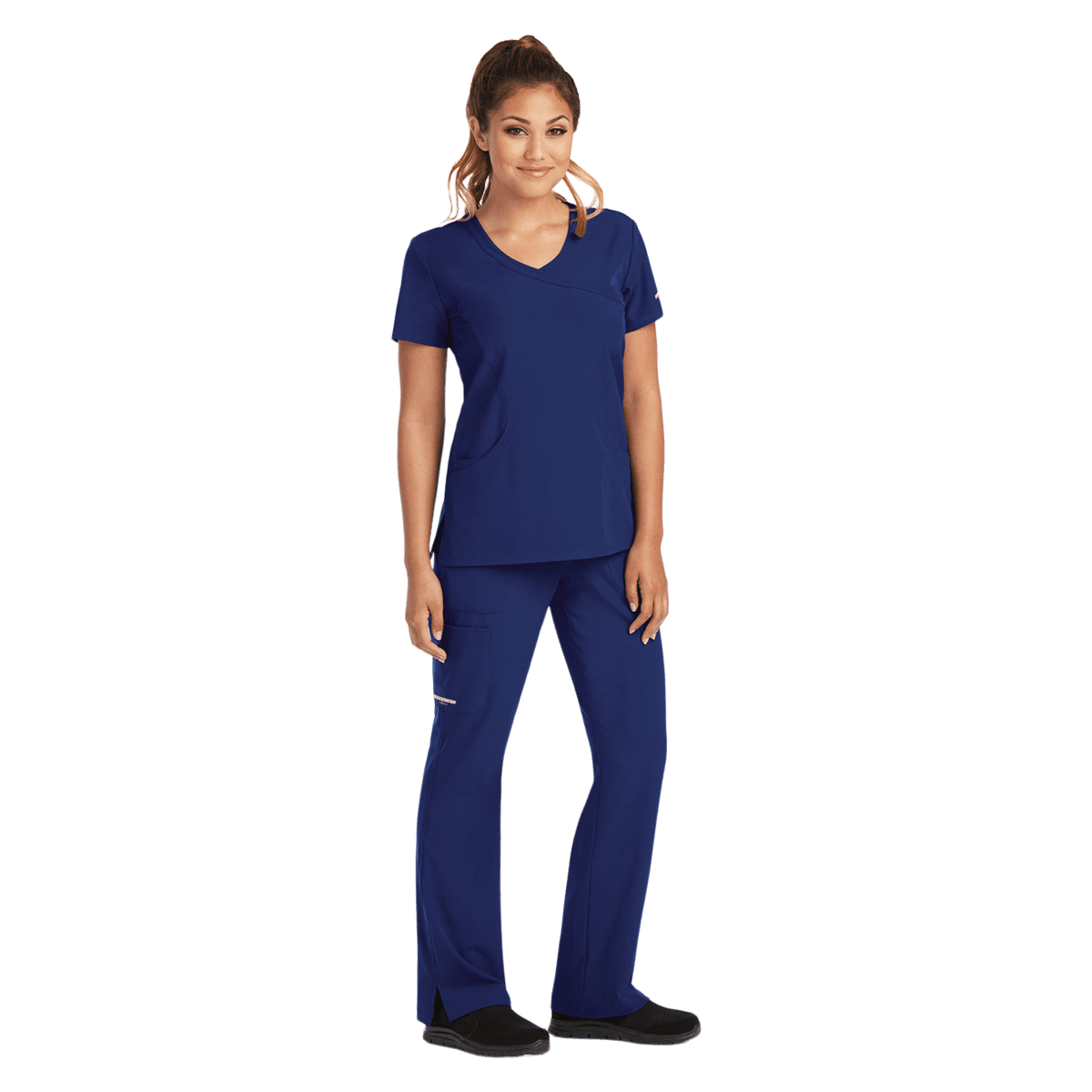 Skechers Women's Modern Fit Scrub Top, Navy, X-Small, SK102 - Skechers Navy Top XS - Image 1