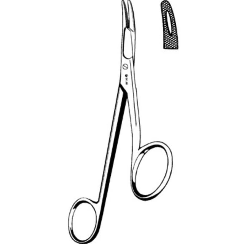 Sklar Gillies Suture Needle Holder, 6" Stainless Steel, Blunt - Needle Holder Gillies Blunt - Image 1