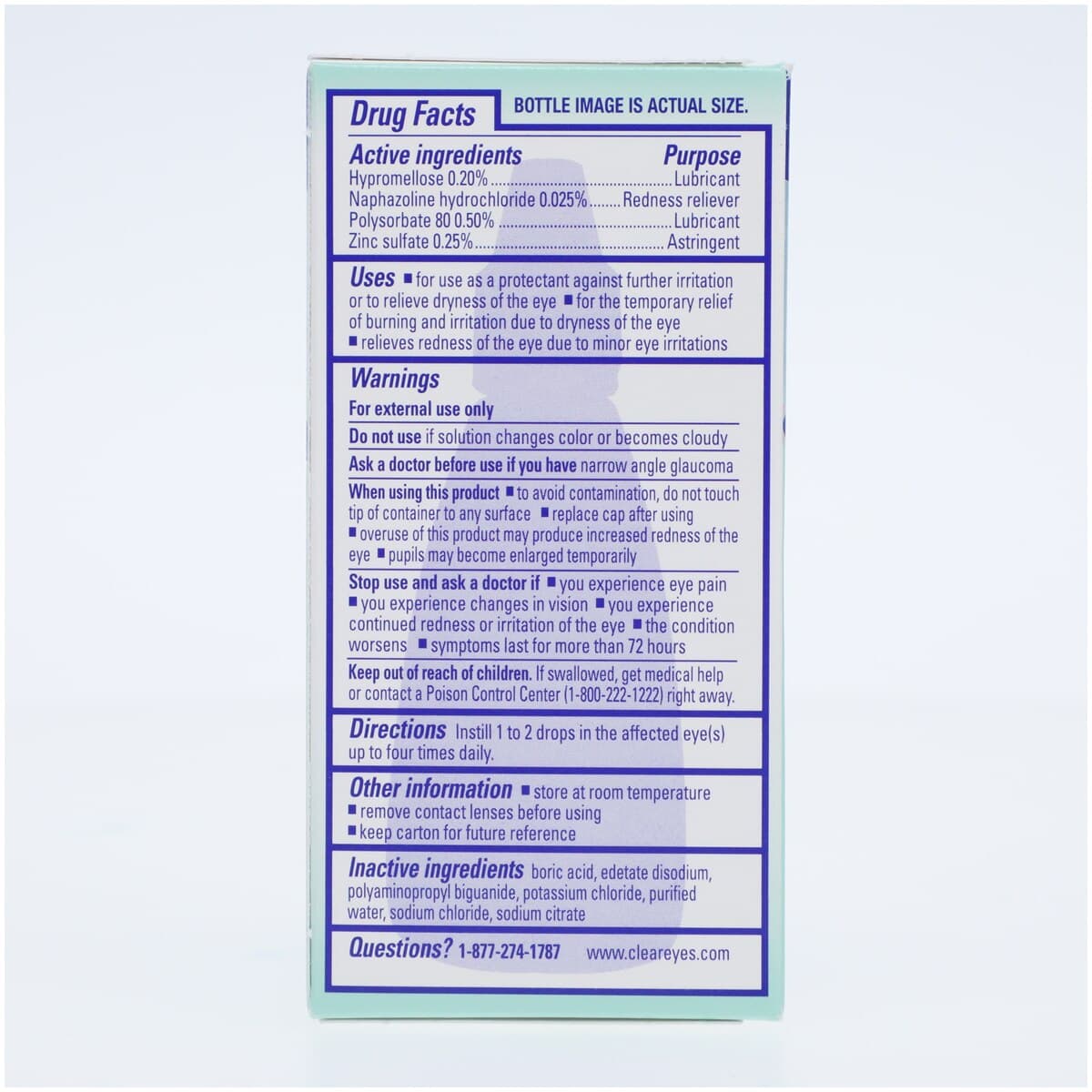 Clear Eyes Complete Eye Drops, 15 ml Bottle thumbnail 4