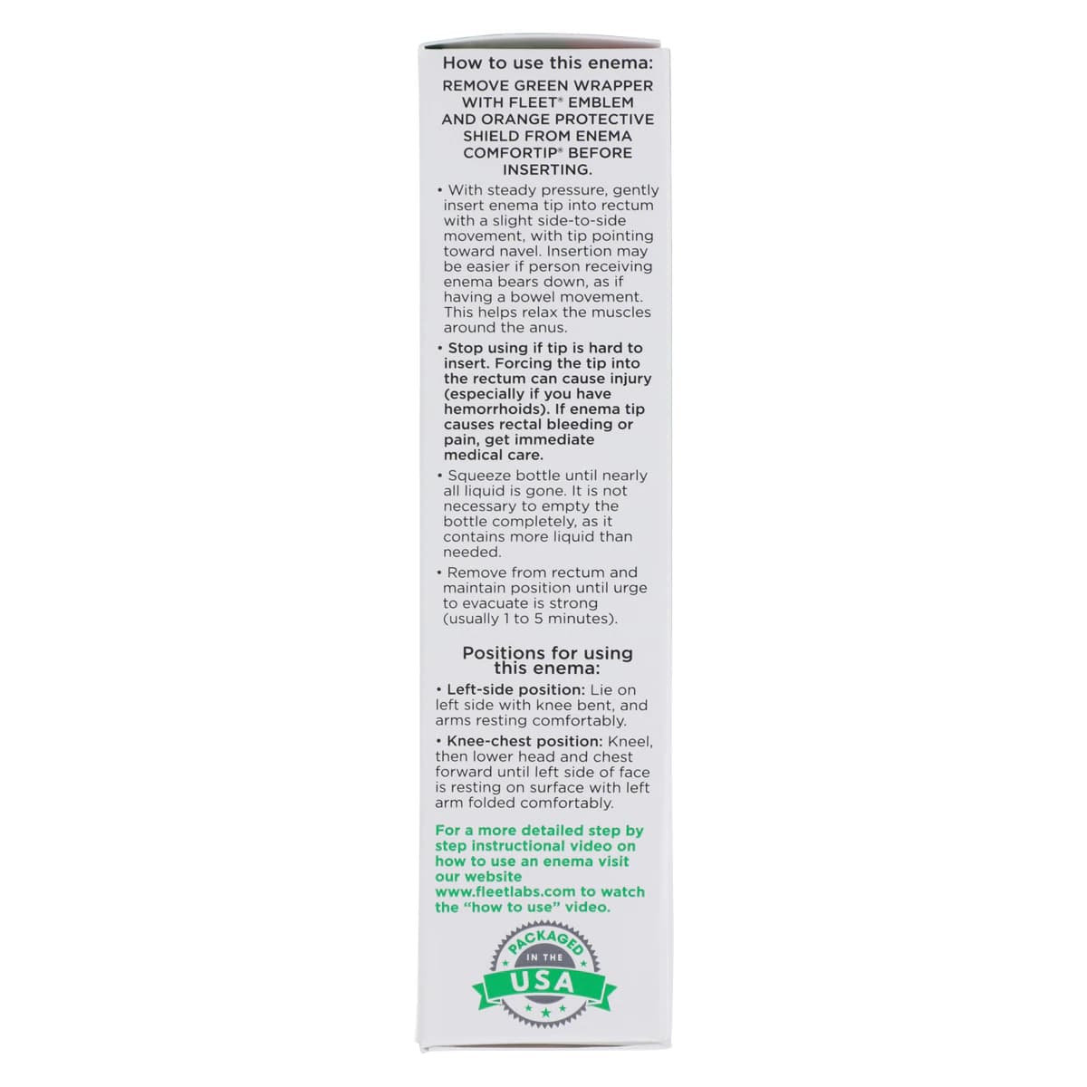 Fleet Bisacodyl Enema, 10 mg, 1.25 oz, 1/Box thumbnail 5
