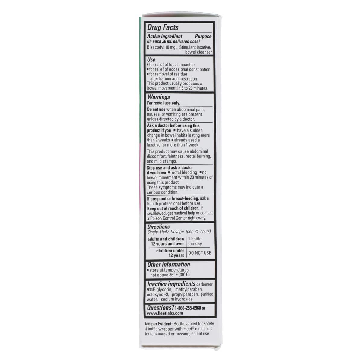 Fleet Bisacodyl Enema, 10 mg, 1.25 oz, 1/Box thumbnail 6