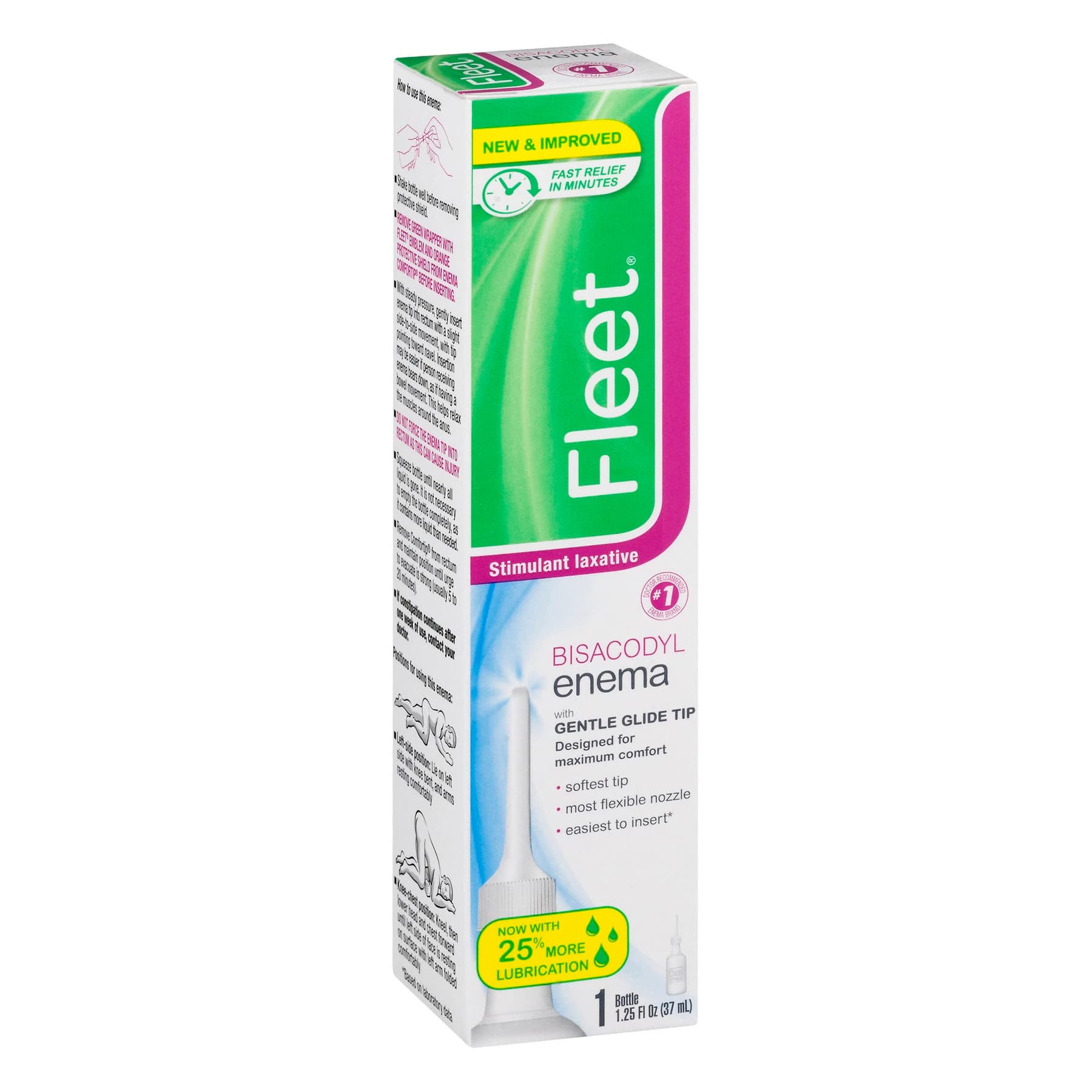 Fleet Bisacodyl Enema, 10 mg, 1.25 oz, 1/Box - Fleet Bisacodyl Enema 1.25oz - Image 1
