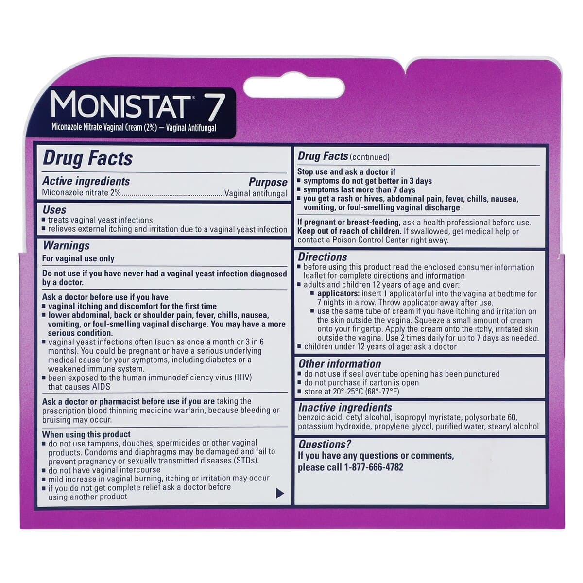 Monistat-7 Cream with Applicator, 45g Tube thumbnail 3