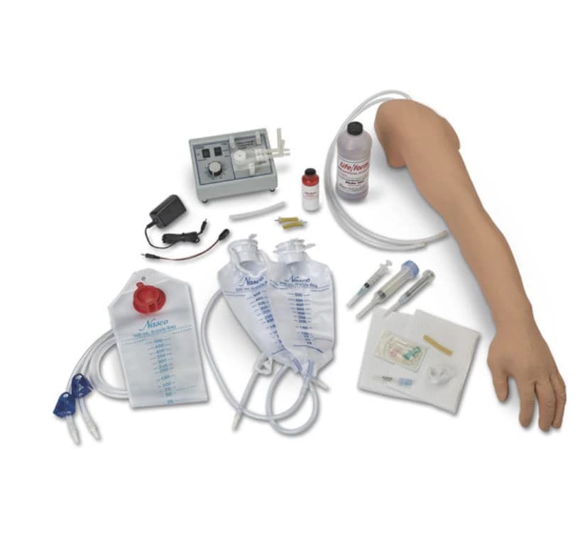 Life/form Arm Venipuncture and Injection Training Arm with IV Arm Circulation Pump - Arm Venipuncture and Injection - Image 1