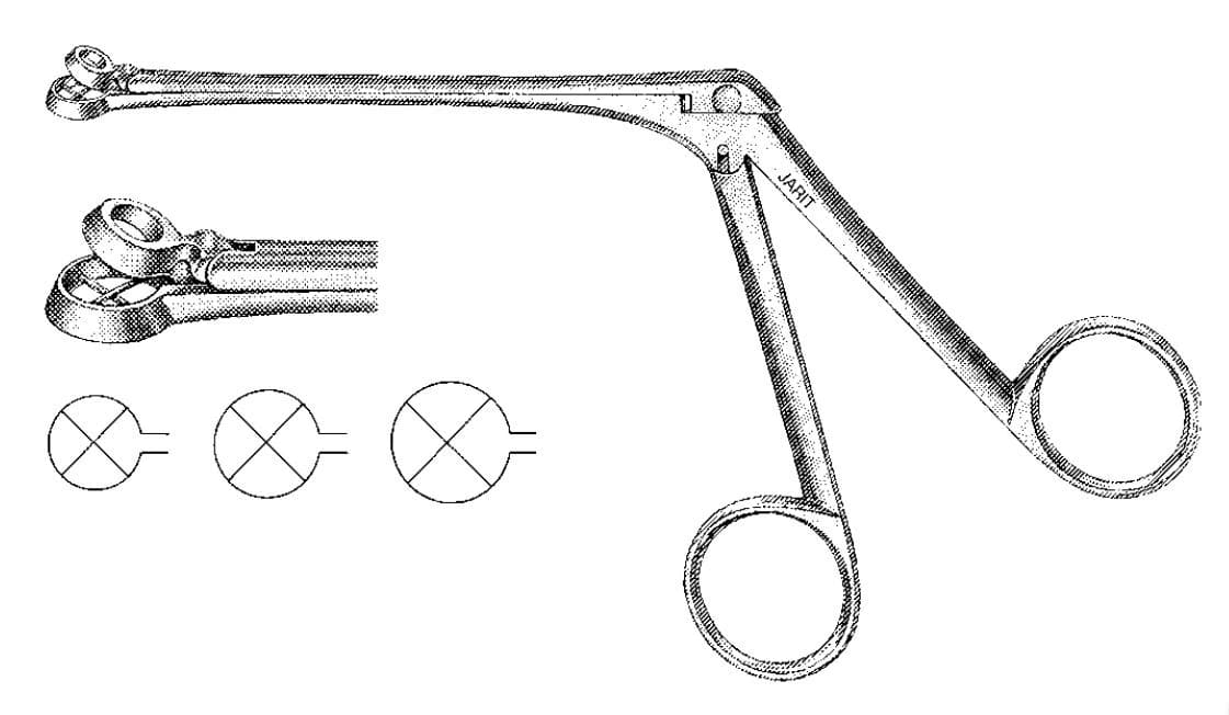 Jarit Meltzer Adenoid Punch, 7mm, Sterilizable, Reusable - Punch Adenoid Hrtmn Mltzr 7mm - Image 1