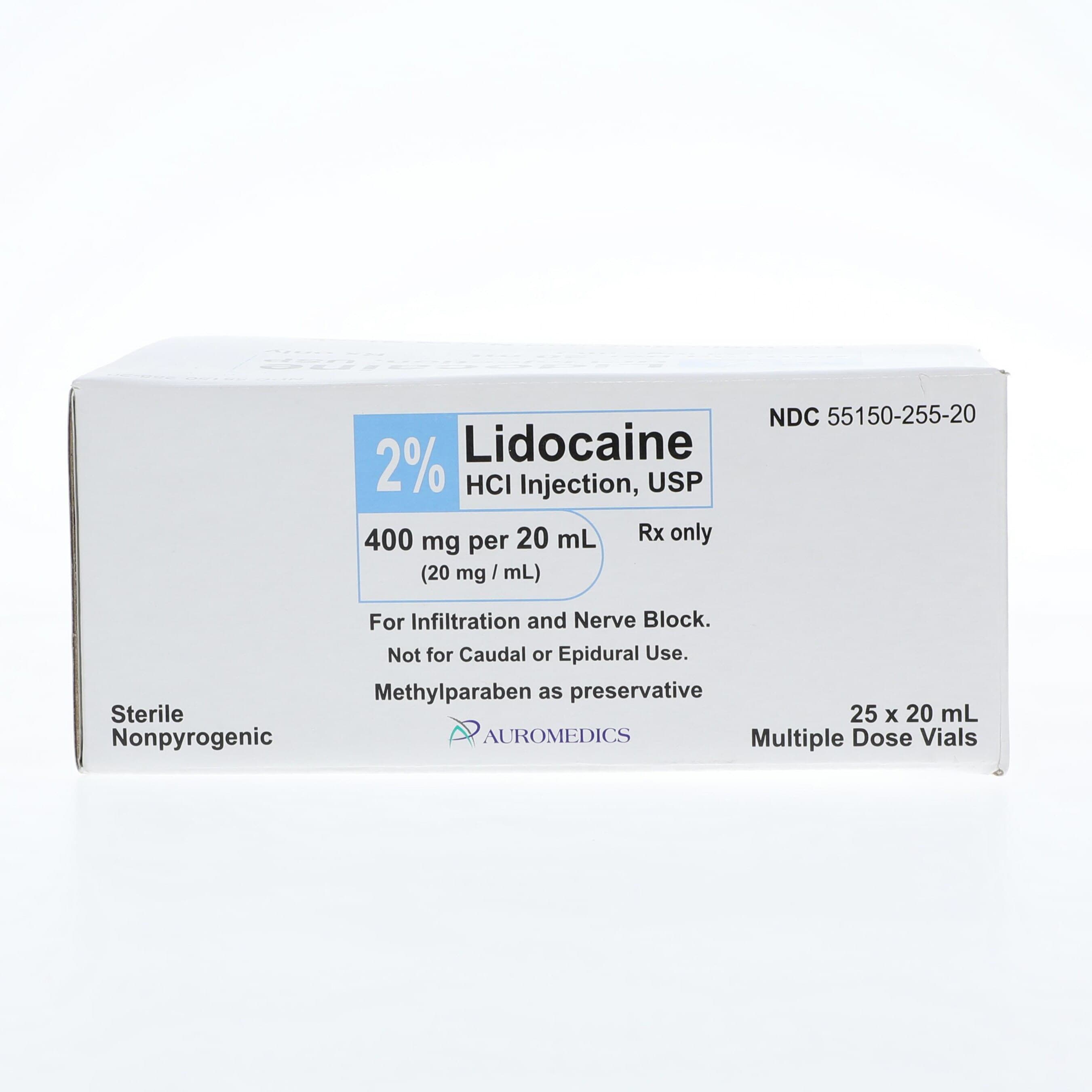 Lidocaine HCl Injection 2% MDV 20mL, 25/Package thumbnail 4