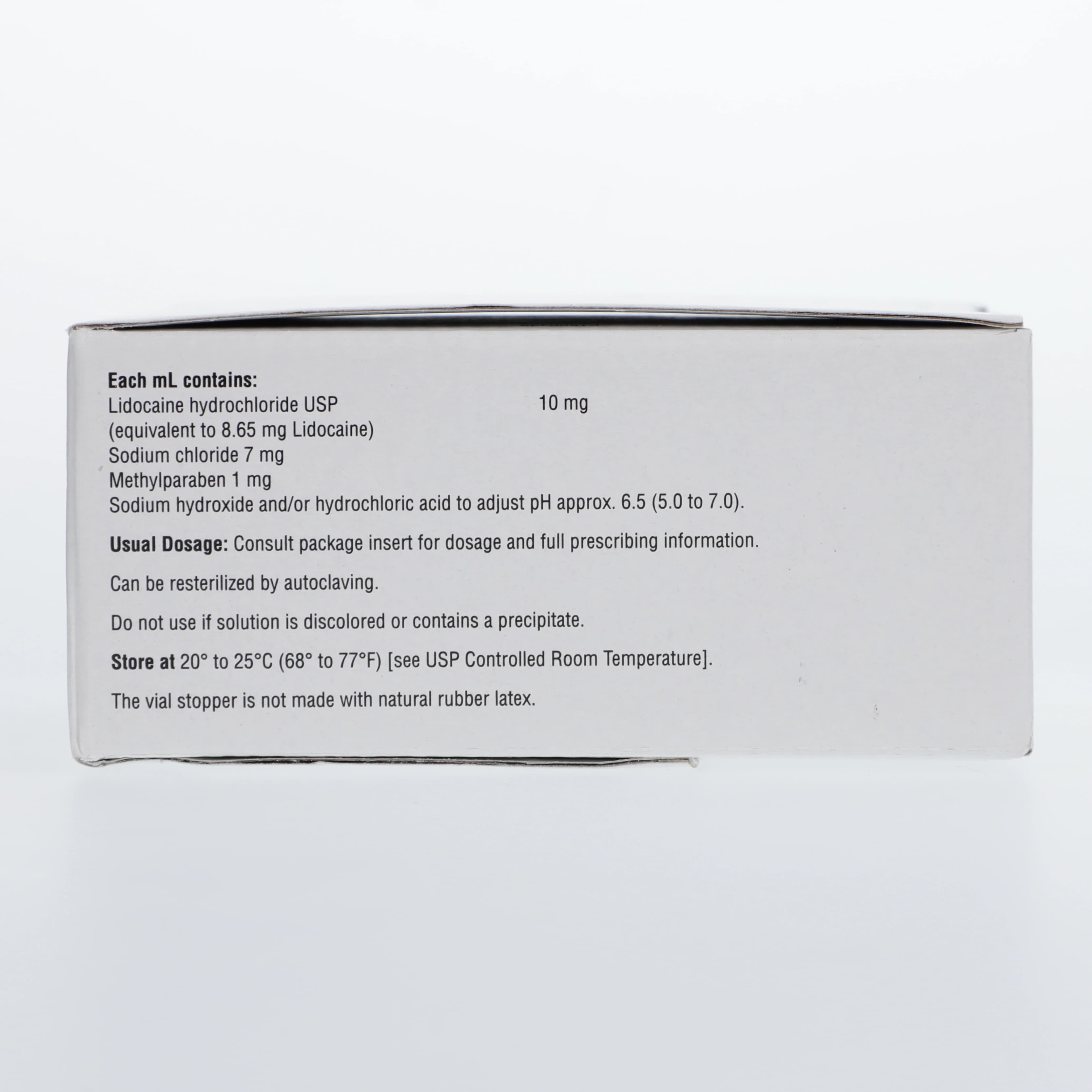 Lidocaine HCl Injection 1% MDV 10mL, 25/Package thumbnail 3