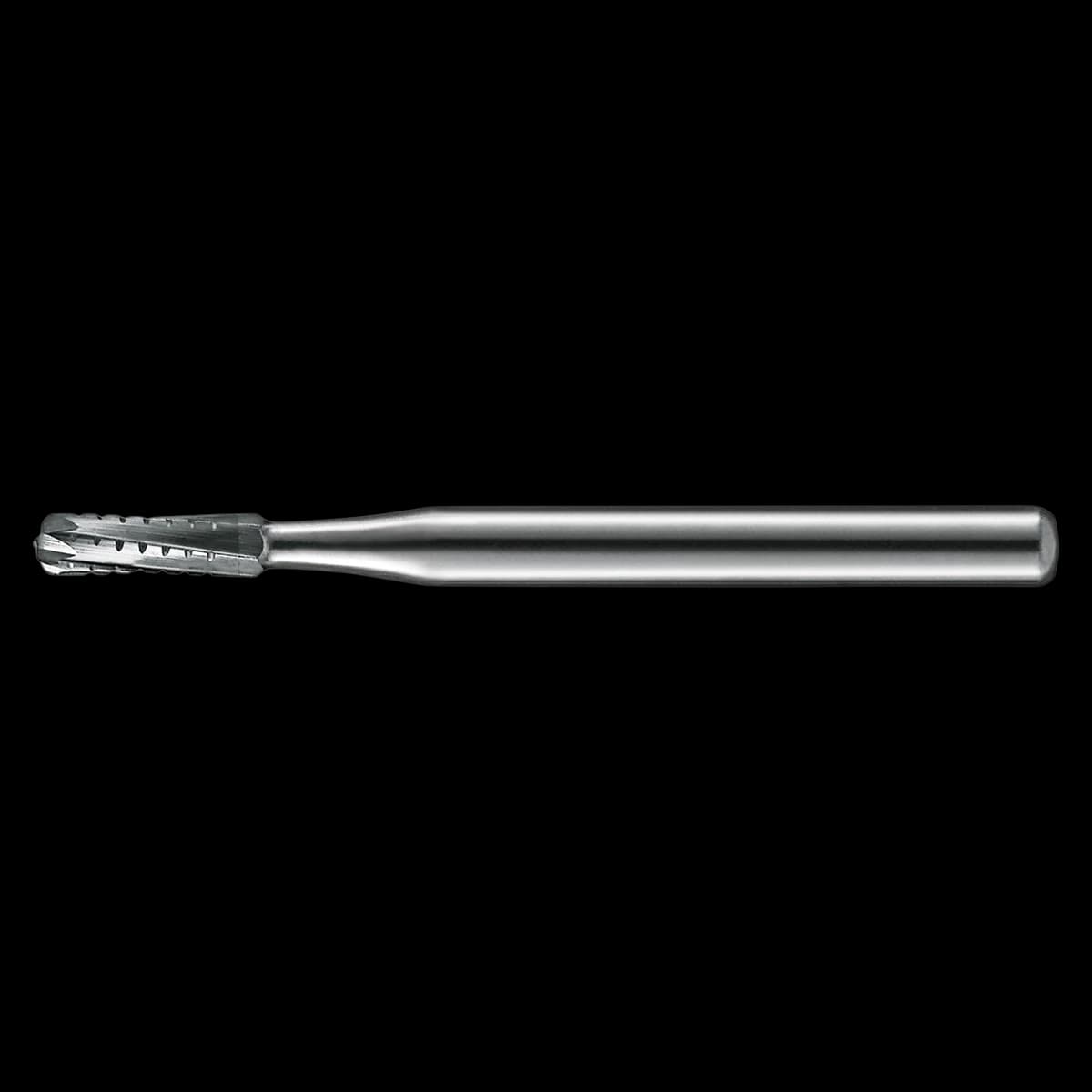 Kerr FG1558 Carbide Bur, Straight Dome End Crosscut, Friction Grip, 1.2 mm Diameter, 3.7 mm Length, 10/Pk - Kerr Operative Carbide Burs FG 1558 10/Pk - Image 1