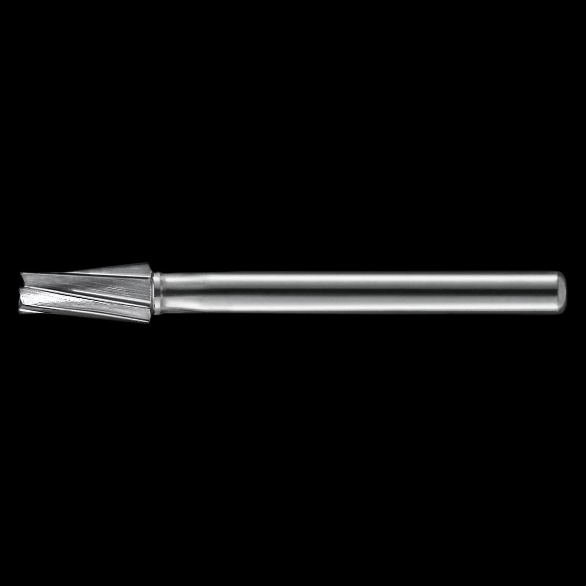 Kerr FG 170L Carbide Bur, Taper Flat End, Friction Grip, 1 mm Diameter, 4.9 mm Length, 10/Pk - Kerr Operative Carbide Burs FG 170L 10/Pk - Image 1