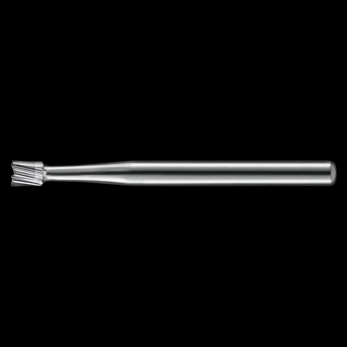 KaVo Kerr Operative Carbide Bur, Inverted Cone, Latch Angle 33 1/2, 6 Flute, 0.6 mm Diameter, 4.0 mm Length, 10/Pk - Kerr Operative Carbide Burs LA 33.5 10/Pk - Image 1