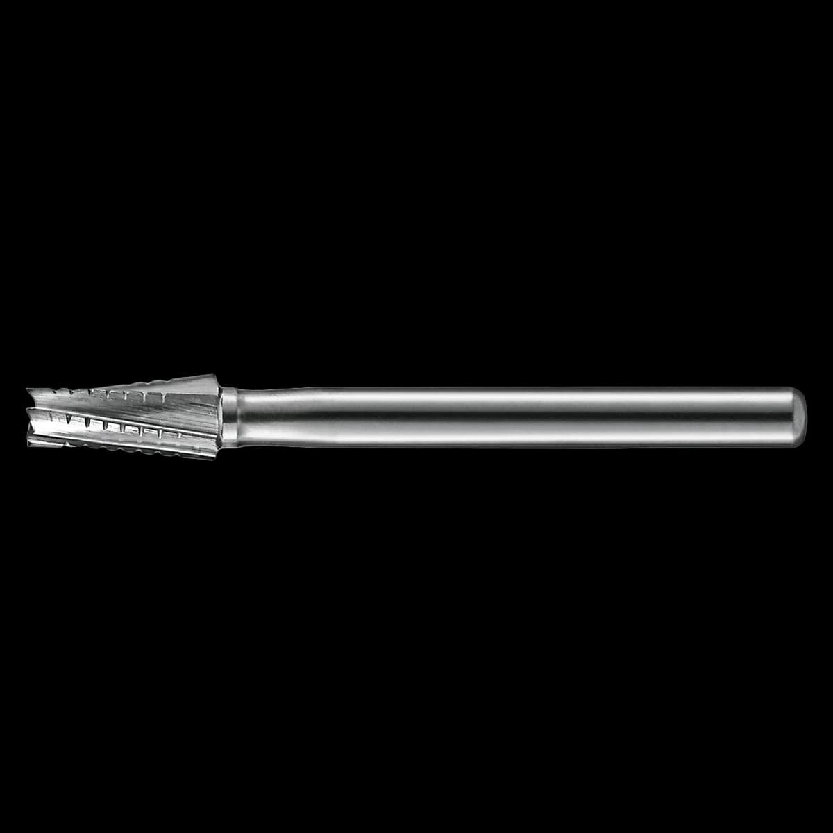 Kerr HP703 Carbide XCUT Bur, Taper Flat End, 6 Flutes, 2.1mm Diameter, 4.5mm Length, 5/Pk, HP703-KC5 - Kerr Operative Carbide Burs HP 703 5/Pk - Image 1