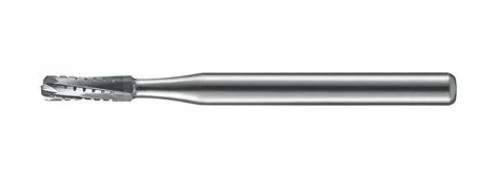 Kerr FGOS1558-KC0 Carbide Bur, Straight Round End Crosscut, #1558, Friction Grip, 1.2 mm Diameter, 3.7 mm Length, 10/Pkg - Carbide Bur 1558 Xcut FG Pack of 10 - Image 1
