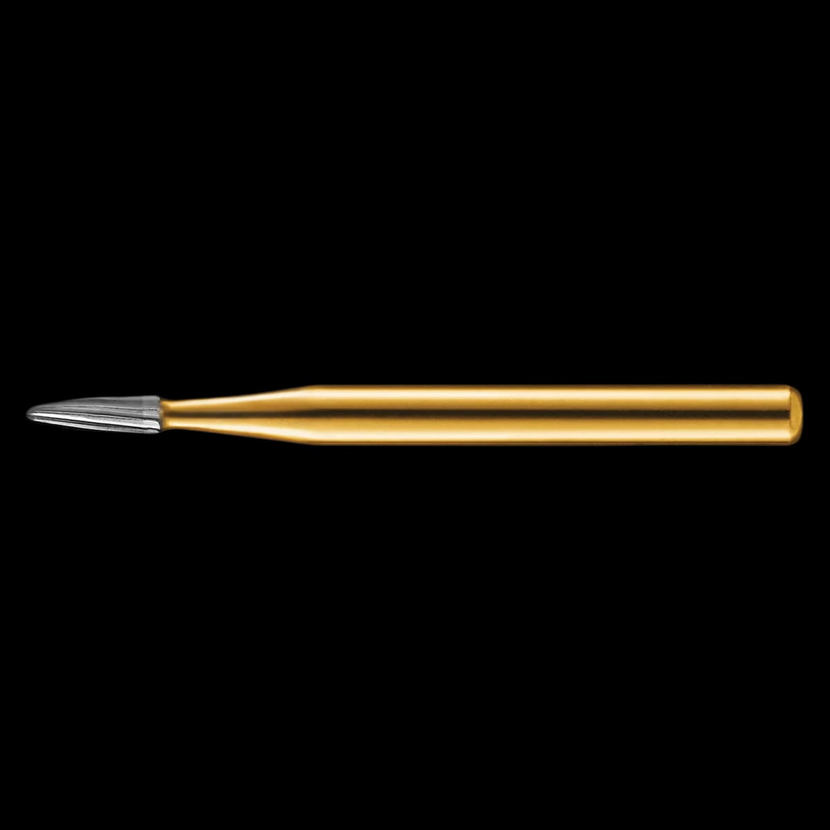 Kerr Trimming & Finishing Carbide Bur FG 7802, Bullet, 12 Flute, 1 mm Diameter, 2.8 mm Length, 10/Pk, FG7802-KC0 - Kerr Trimming & Finishing Carbide Burs FG 7802 10/Pk - Image 1
