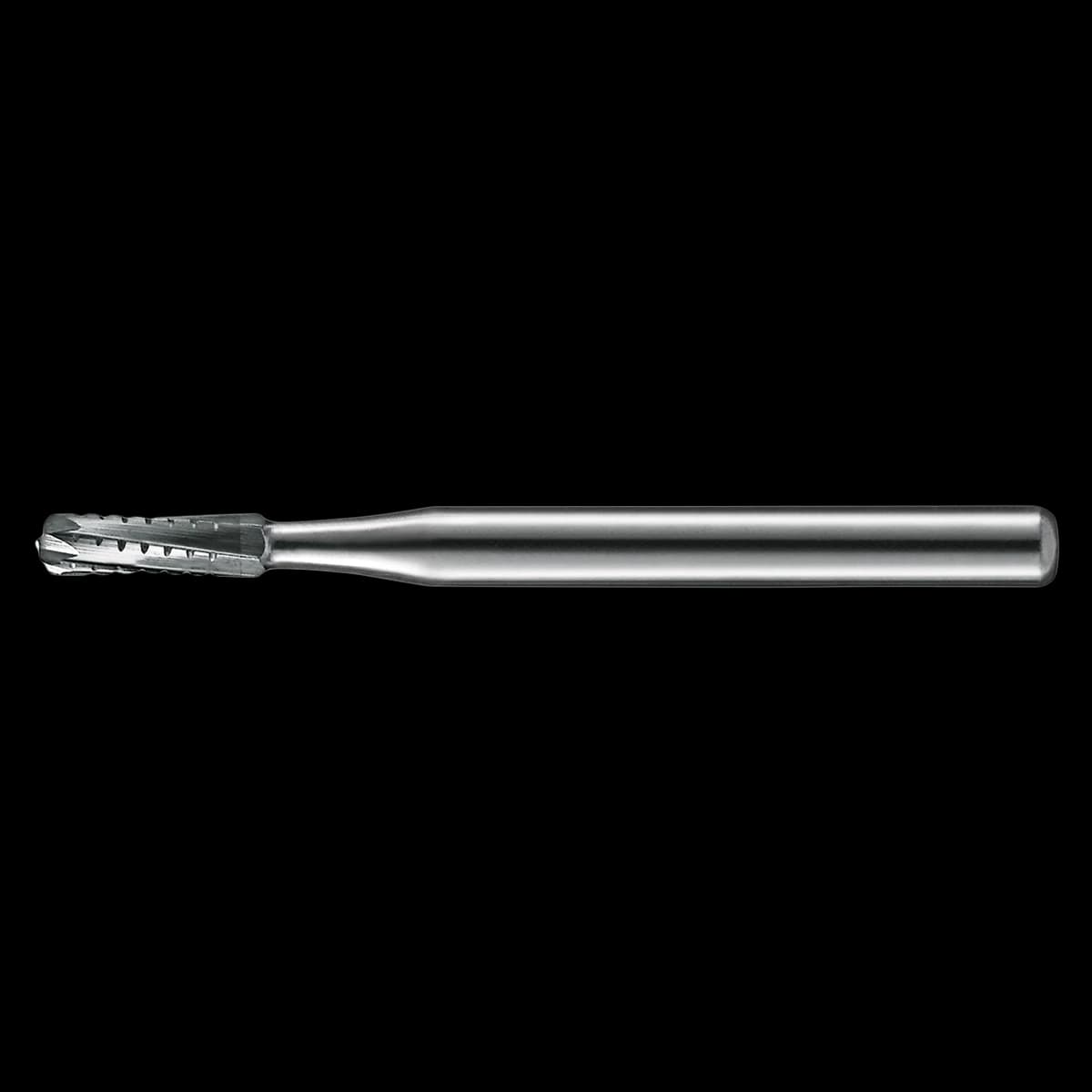 Kerr FG Carbide Bur #1557, Straight Dome End Crosscut, 6 Flute, 1 mm Diameter, 3.7 mm Length, 100/Pk, FG1557-KCC - Kerr Operative Carbide Burs FG 1557 100/Pk - Image 1