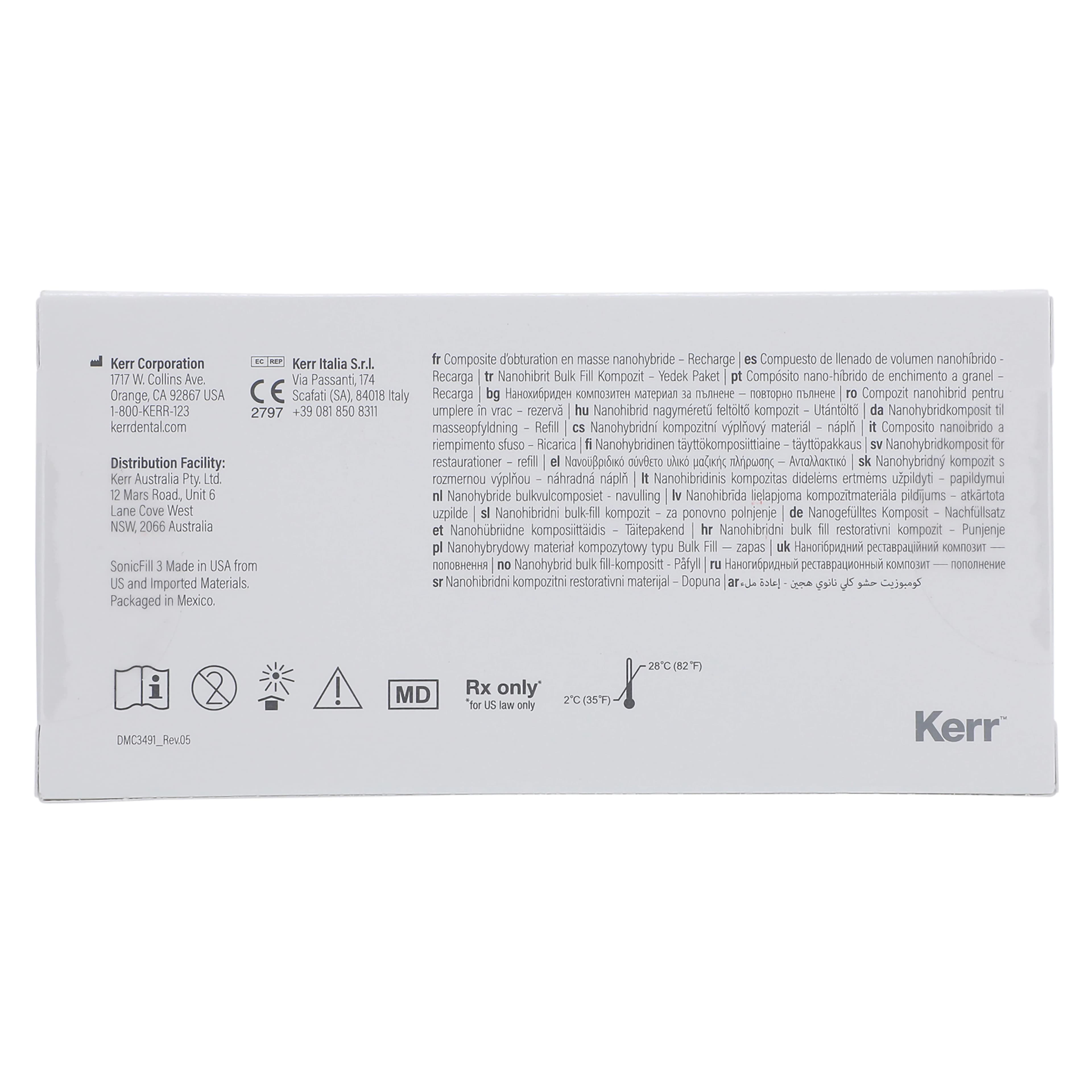 Kerr SonicFill 3 SingleFill Bulk Fill Composite Refill, Shade A2, 20 x 0.25g Unidose Tips, #36712 thumbnail 6