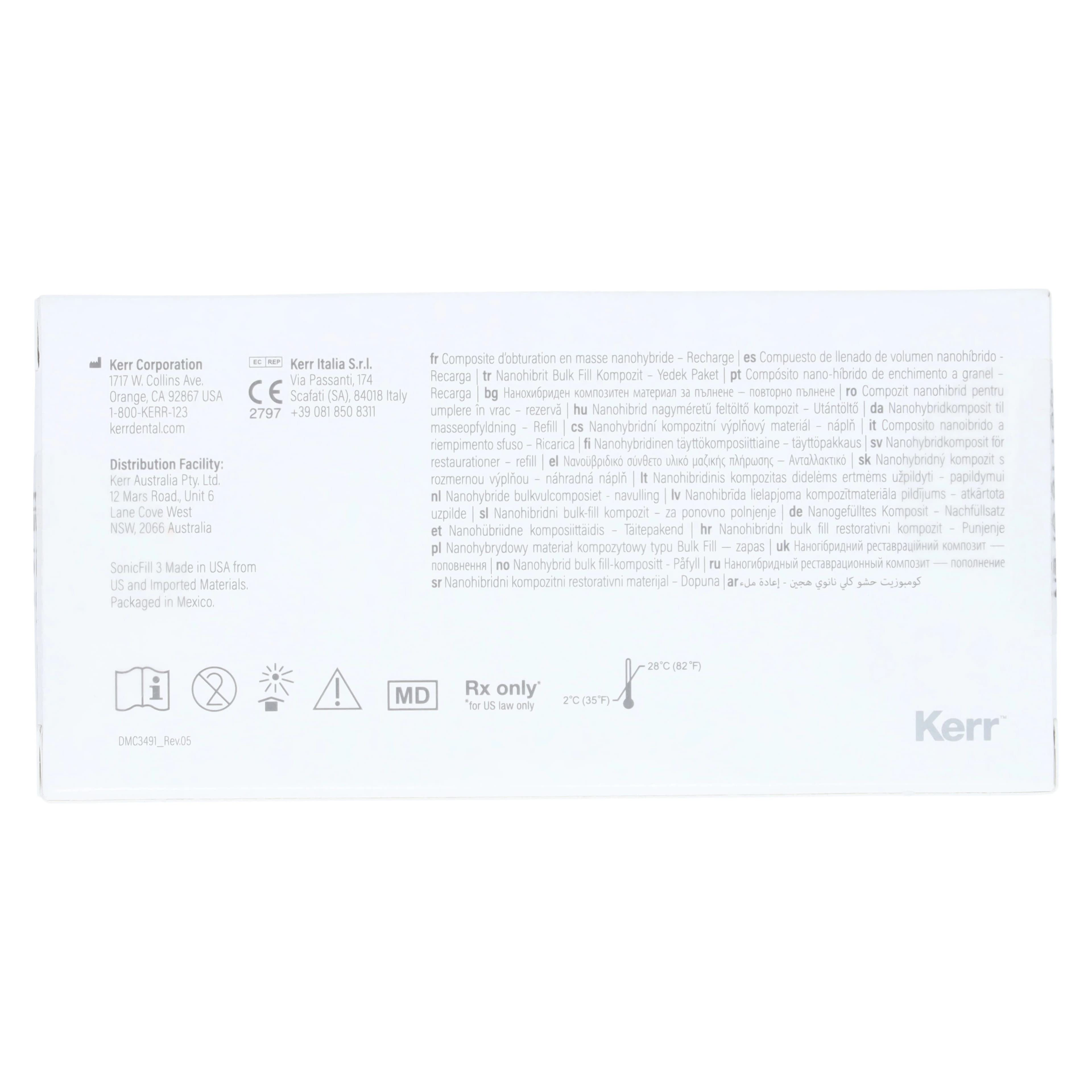 Kerr SonicFill 3 SingleFill Bulk Fill Composite Refill, Shade A3, 20 x 0.25g Unidose Tips, #36713 thumbnail 3