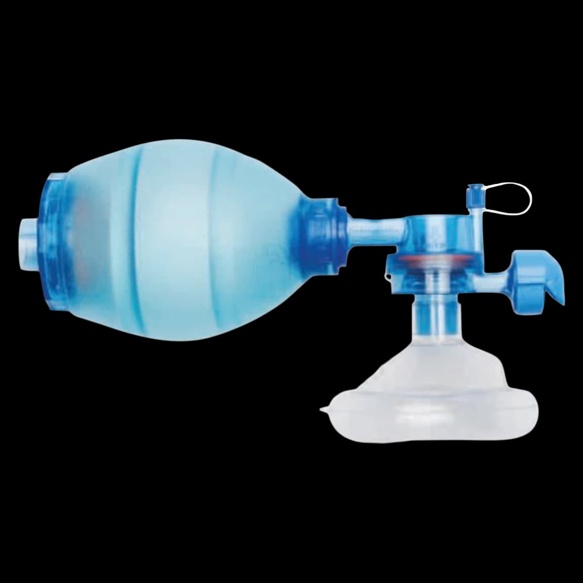 Mercury Medical CPR-2 Bag Valve Mask Resuscitator, Adult, Disposable, 6/Box - Bag Ventilator w/ Mask CPR-2 - Image 1