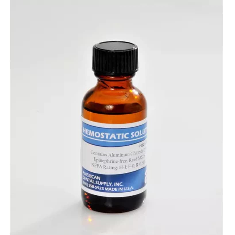 Hemostatic Solution 25% Aluminum Chloride, 15cc (1/2 oz) Bottle - Hemostatic Solution 25% Aluminum Chloride 15cc - Image 1