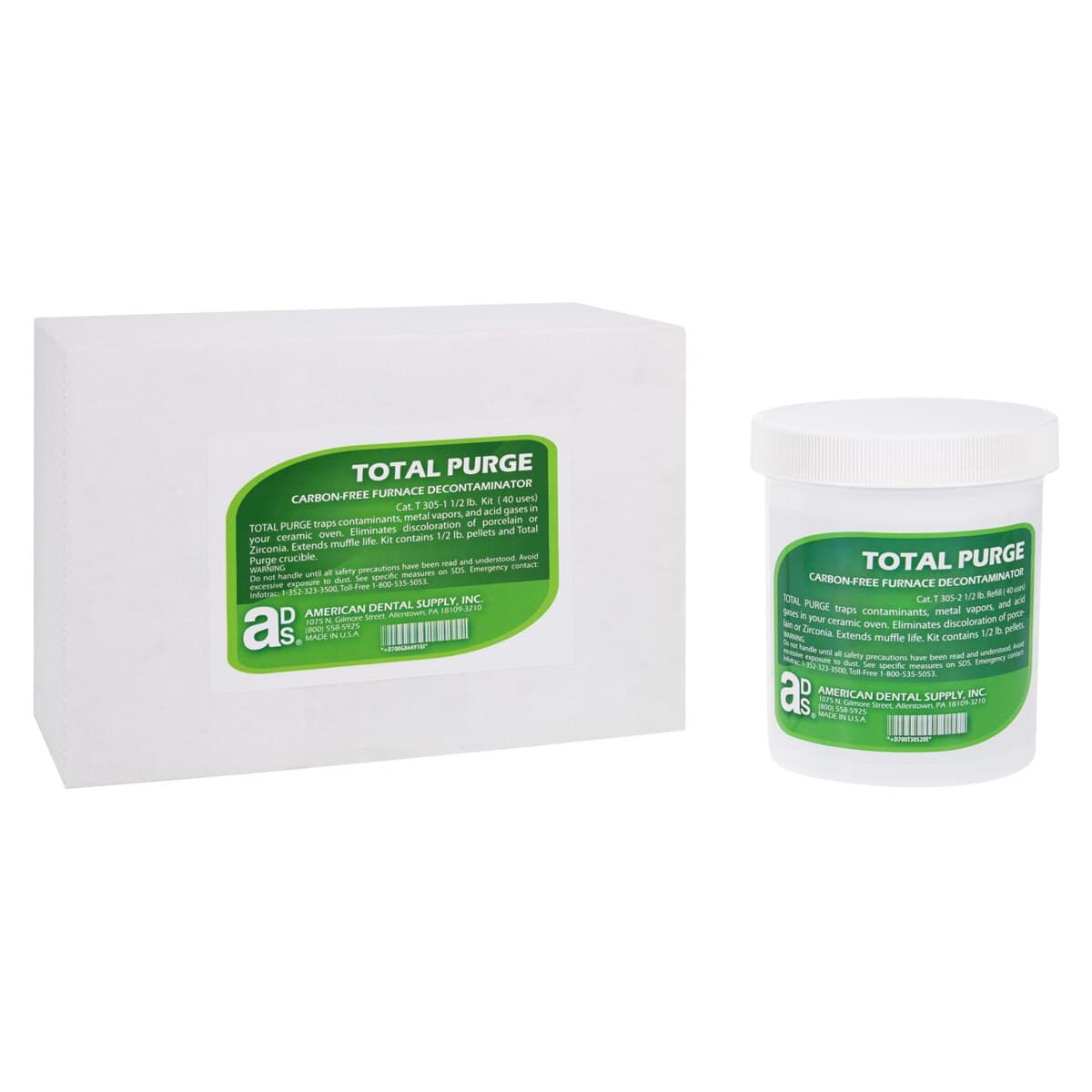 Total Purge® Carbon-Free Furnace Decontaminator Kit, 1/2 lb Tub with 5g Crucible thumbnail 2