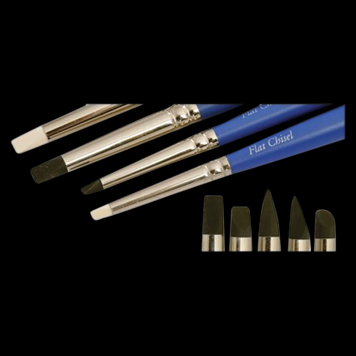 American Dental Supply Flexi-Tips Single Ended Tip, Extra Firm, #2 Large, Black, Tapered, 3/Package - Flexi Tip Black SE #2 Tapered - Image 1