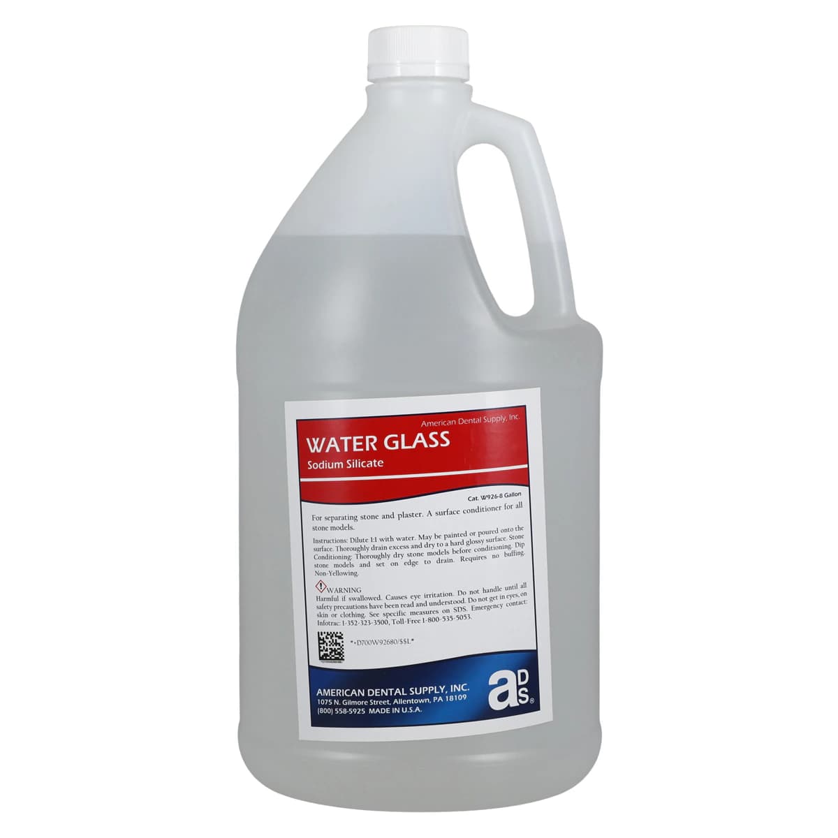 Water Glass Sodium Silicate Stone Separator Concentrate, 1 Gallon Bottle - Water Glass Gallon - Image 1