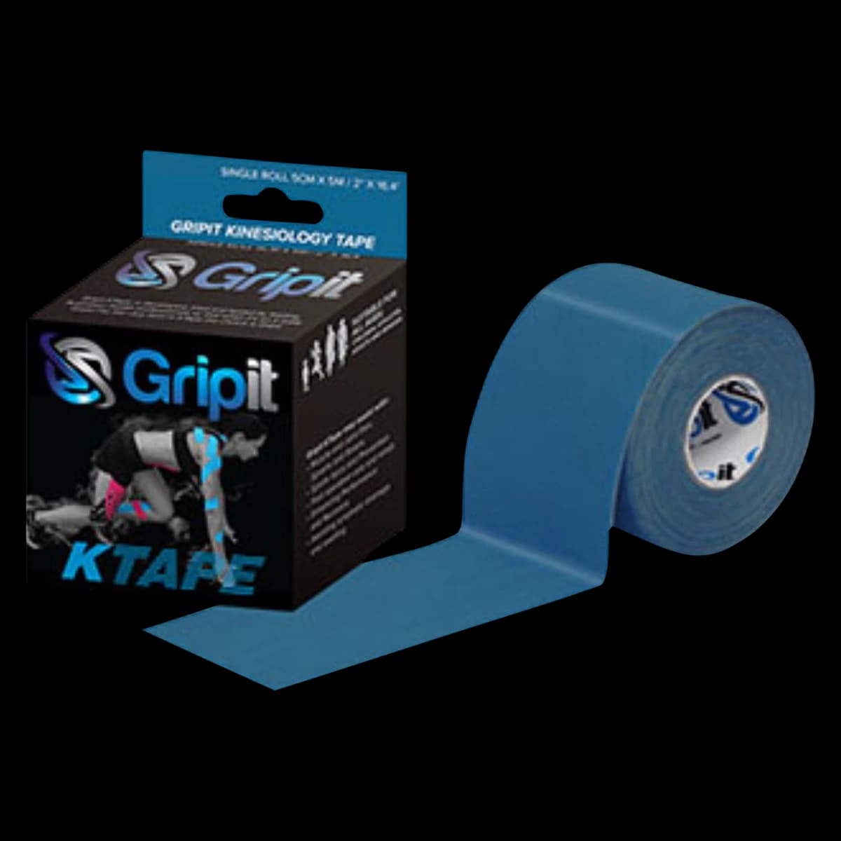 Strapit OG Kinesiology Tape, Cotton/Lycra/Spandex, 2" x 5.5 yd, Royal Blue, Latex-Free, 01KT0J082RSC2NN8FYYXE6YGNR - Strapit Og Kines Tape 2x5.5yd - Image 1