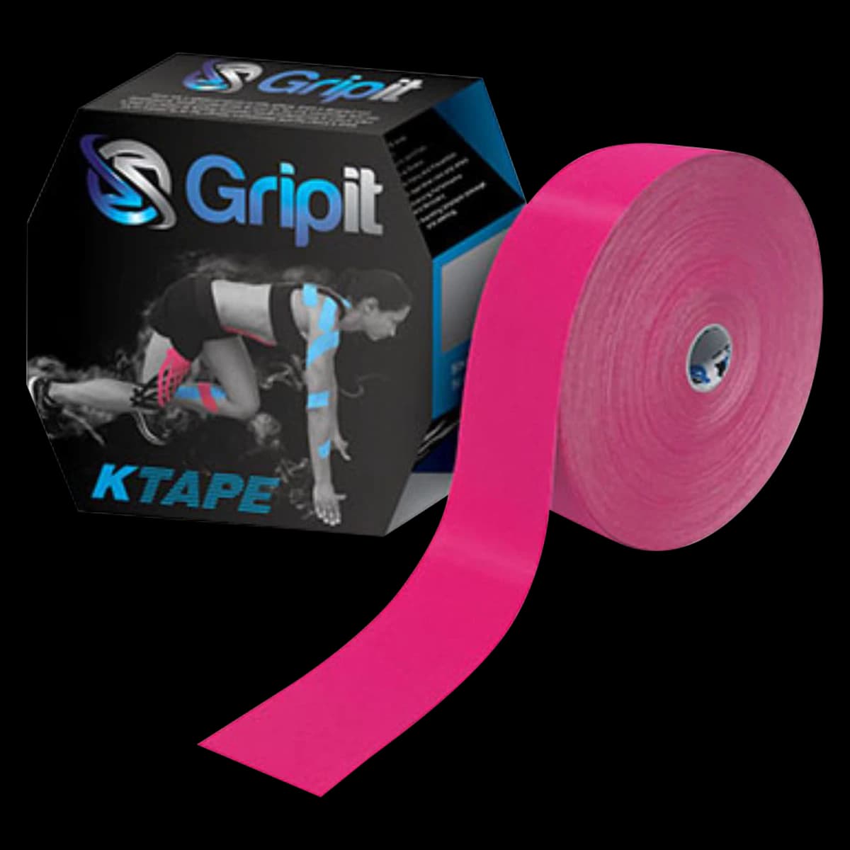 Strapit Original Kinesiology Tape, Pink, 2" x 35 yd, Non-Sterile, 1 Roll/Box - Original Kinesiology Tape Pink - Image 1