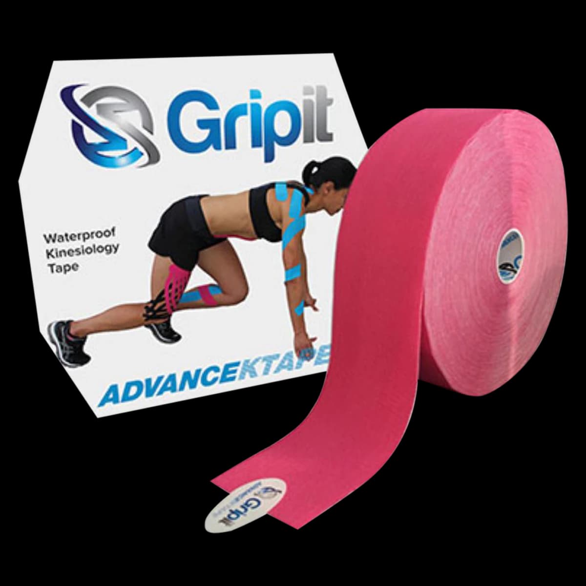 Strapit Advance Kinesiology Tape, Pink, 2" x 34.5 yd, Non-Sterile, Latex-Free, 1 Roll/Box - Adv Kinesiology Tape Pink - Image 1