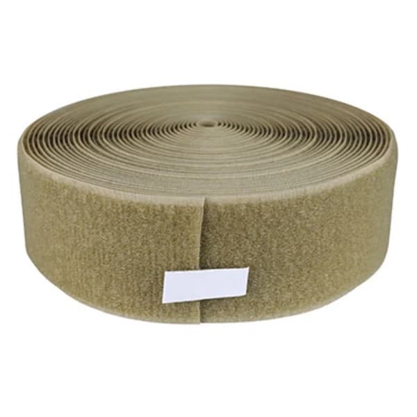 FabLife Hook & Loop Fastener Loop Material, Tan, 2" x 10 yd - Webng Bak Hook&Loop Fastn - Image 1