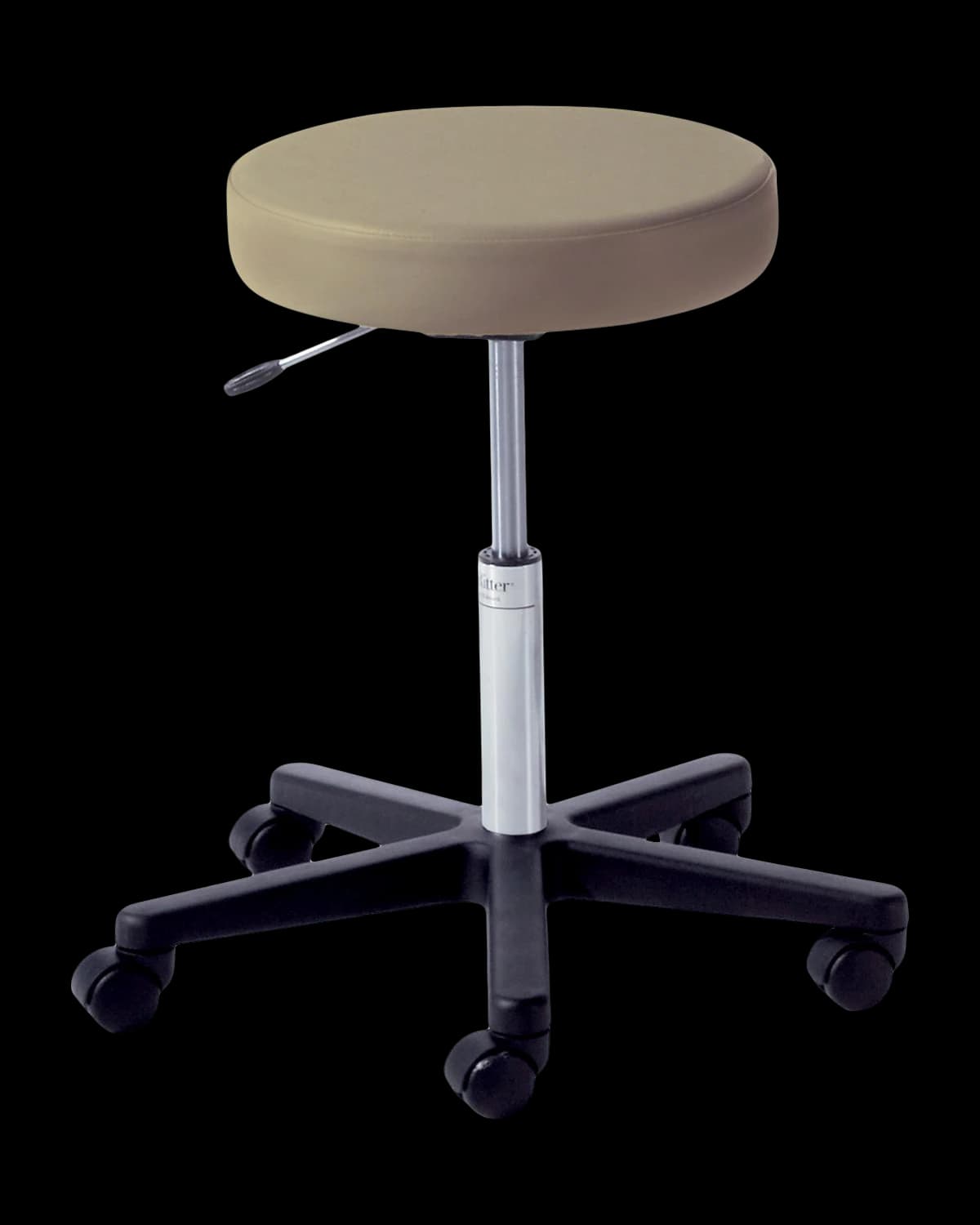 Midmark Ritter 272 Basic Adjustable Stool with Casters, Dark Linen, 300 lb Capacity - 272 Basic Adustable Stool Cast - Image 1