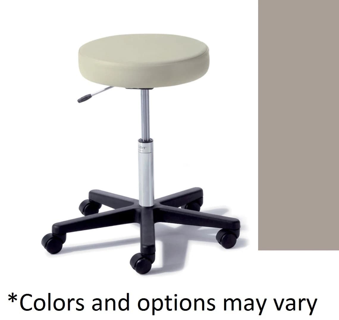 Midmark Ritter 272 UFree Basic Exam Stool, Ultrafree Dark Linen, 300 lb Capacity - 272 UFree Basic Stool - Image 1