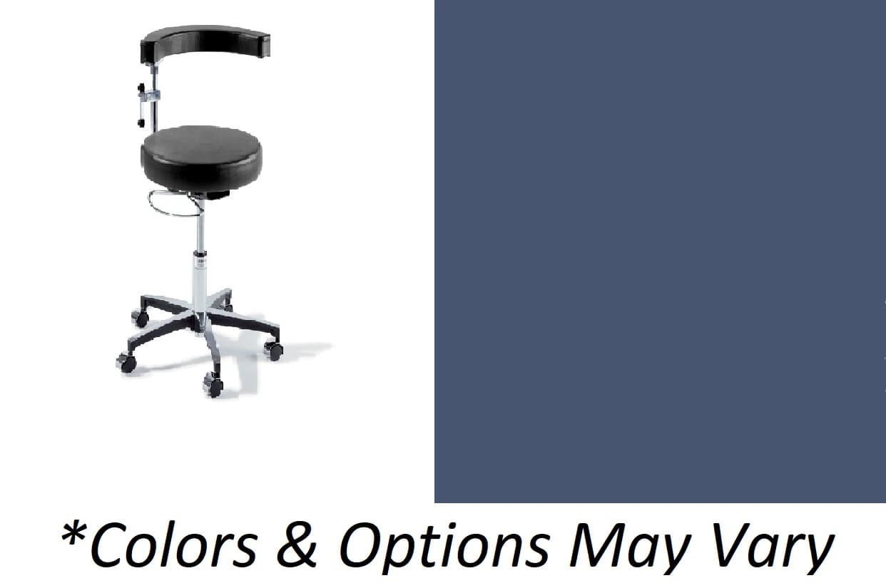 Midmark Ritter 279 Basic Stool with Hand Release, Soothing Blue, 225 lb Capacity - 279 Basic Stool w/ Hand RLS - Image 1