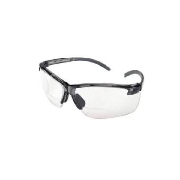 American Dental Supply Bifocal Safety Glasses, 2.0x Clear Lens, Black Frame, Each - Safety Glasses Bifocal - Image 1