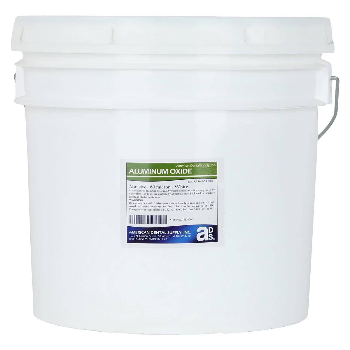 American Dental Supply Aluminum Oxide White Fine, 60 Micron, 50 lb - Aluminum Oxide White Fine - Image 1