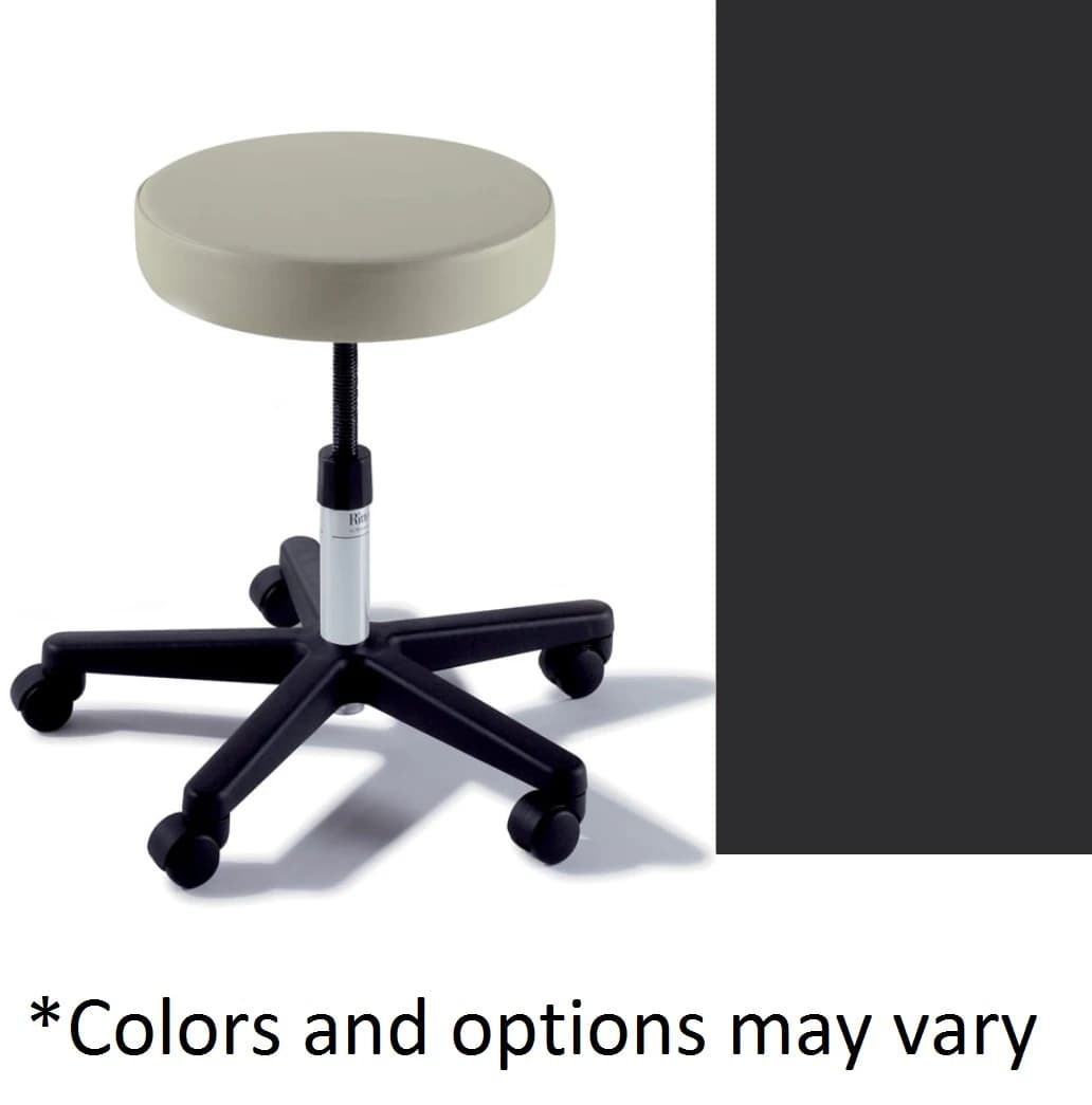 Midmark Ritter Value Series Basic 270 Exam Stool, Obsidian, 300 lb Capacity - Basic 270 Stool MA - Image 1