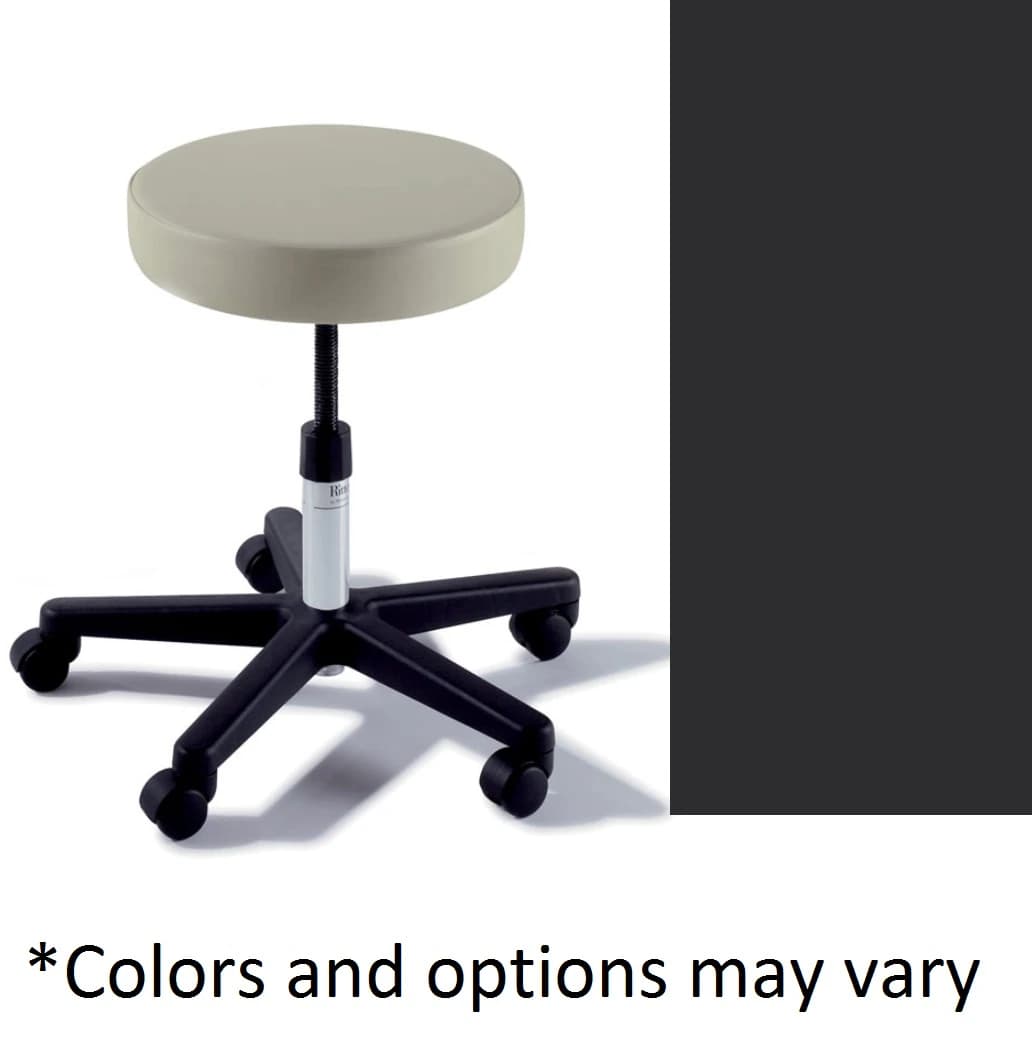 Midmark Ritter Value Series Basic 270 UltraFree Exam Stool, Obsidian, 300 lb Capacity - Basic 270 UltraFree Stool MA - Image 1