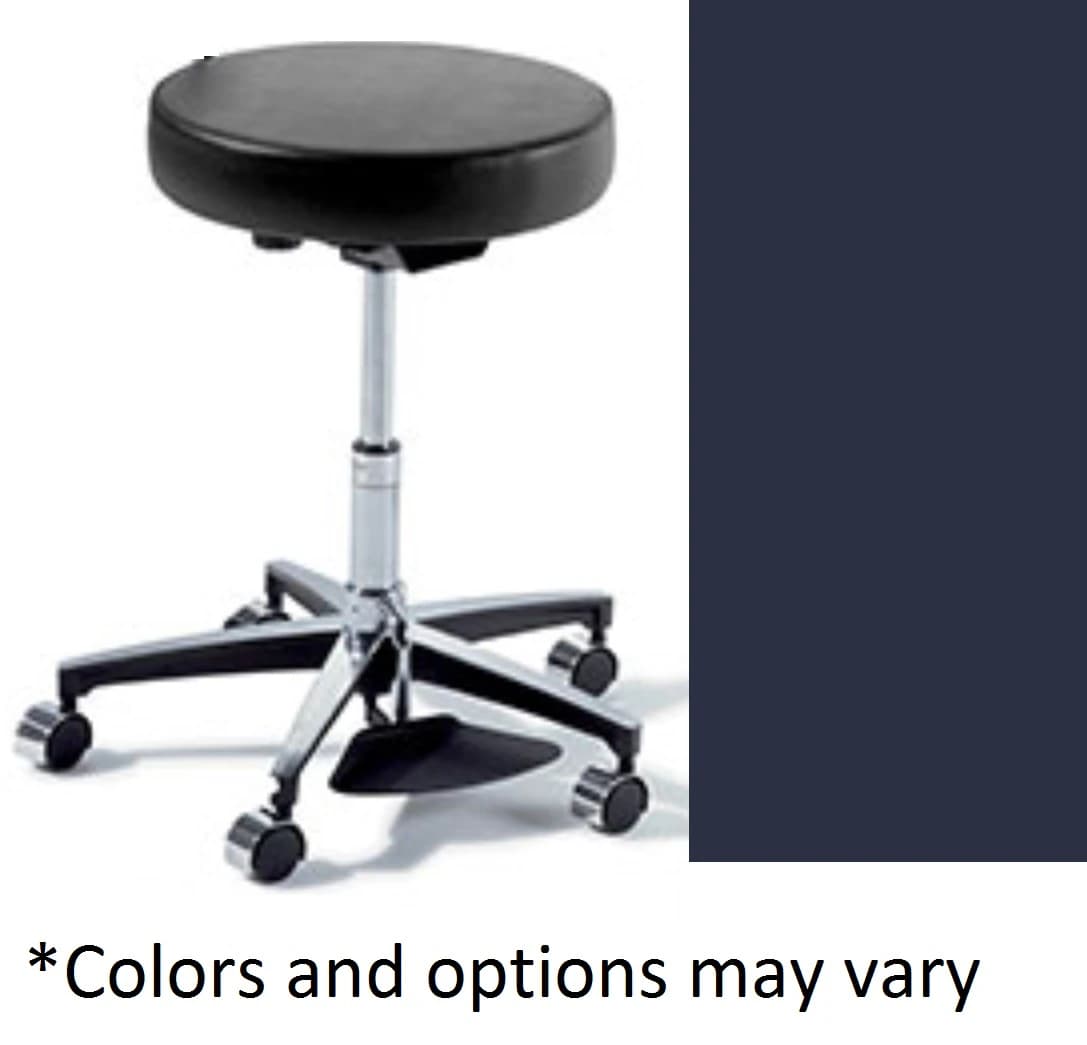 Midmark Ritter 276 UltraFree Exam Stool with Foot Ring, Harbor Finish, 350 lb Capacity - Basic 276 UltraFree Stool W/FR - Image 1