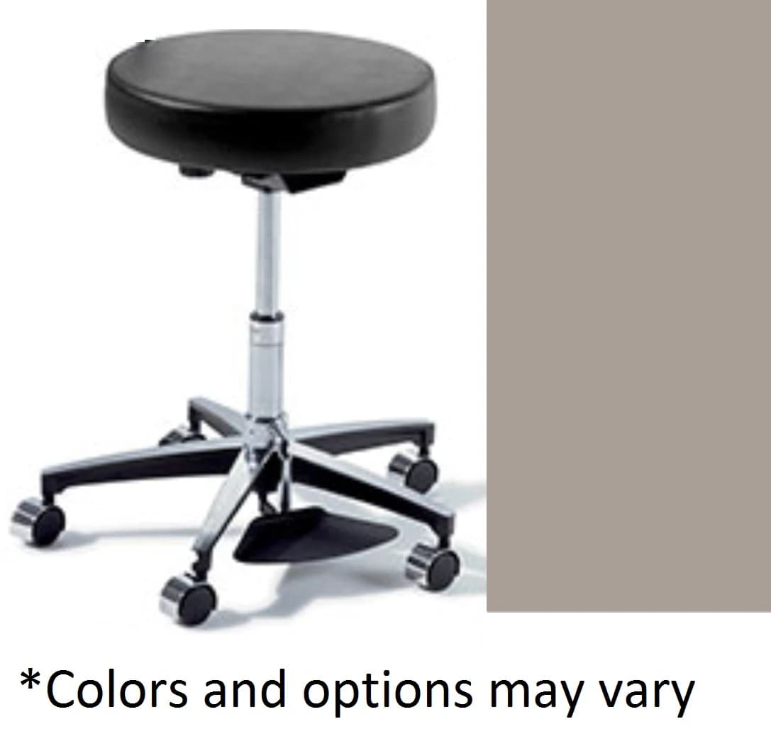Midmark Ritter 276 UltraFree Exam Stool with Foot Ring, Dark Linen, 350 lb Capacity - Basic 276 UltraFree Stool W/FR - Image 1
