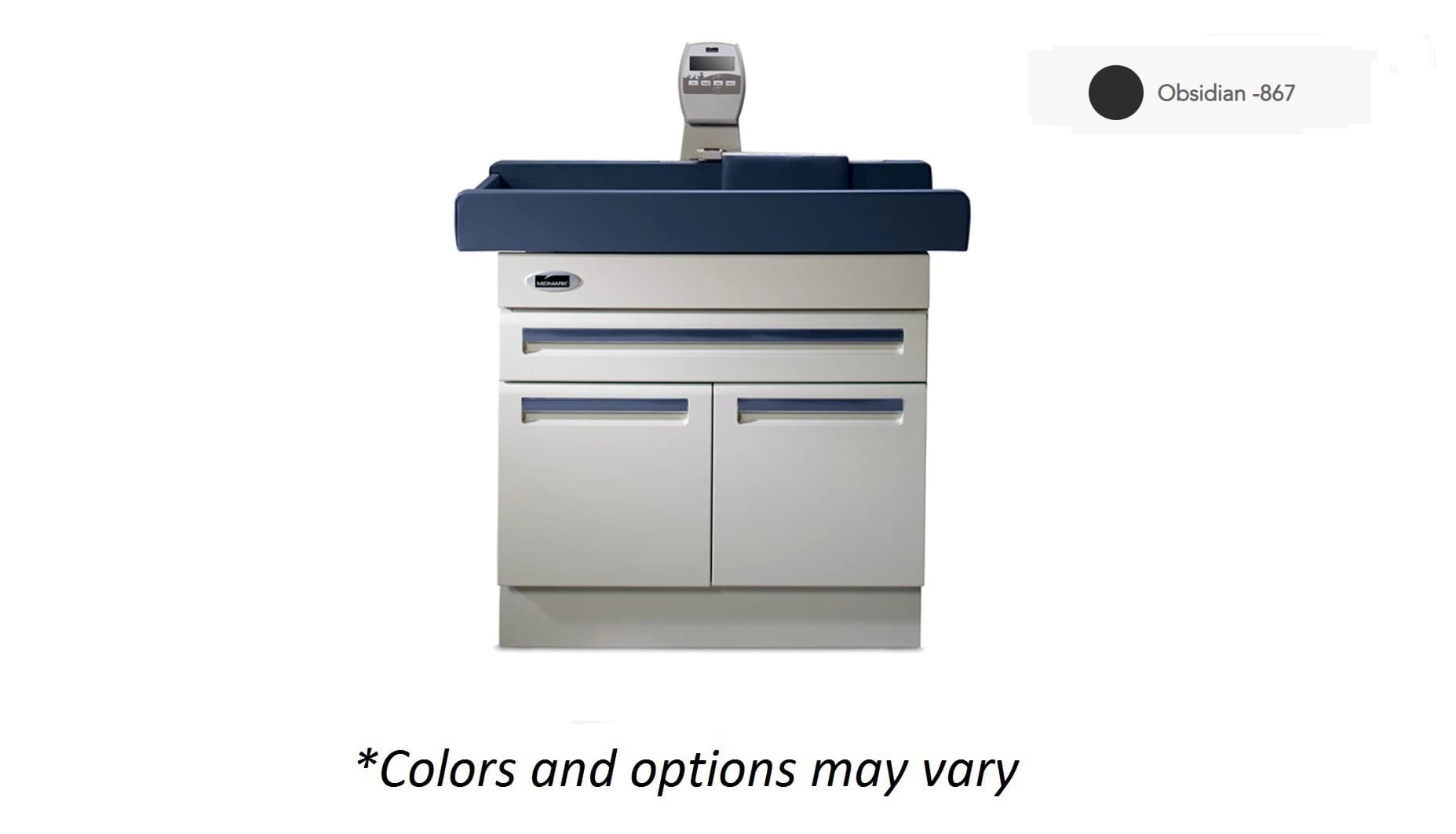 Midmark 640 Pediatric Exam Table with Scale, Ultrafree Obsidian, 40 lb Capacity - 640 Pediatric Exam Table w/Scl - Image 1