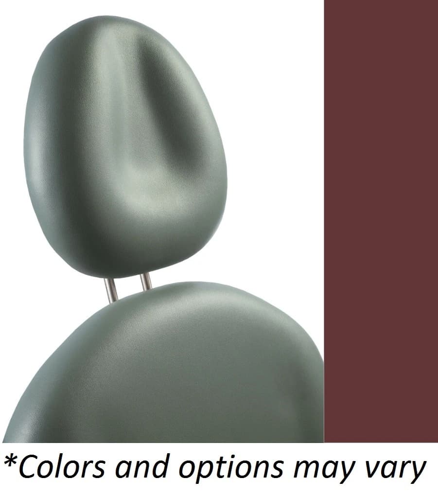 Midmark 641 UltraFree Oval Headrest, Cranberry, #641 - 641 UF Oval Headrest - Image 1