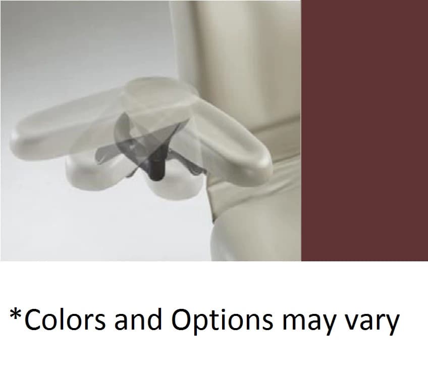 Midmark 630 UF Chair Arms, 32" Upholstered, Cranberry - 630 UF Chair Arms 32" UPH - Image 1